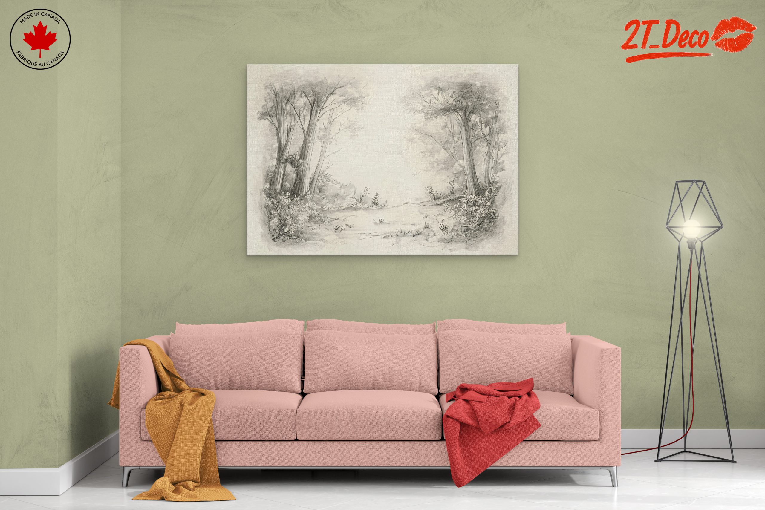 Serene Natural Landscape Artwork - Image 2