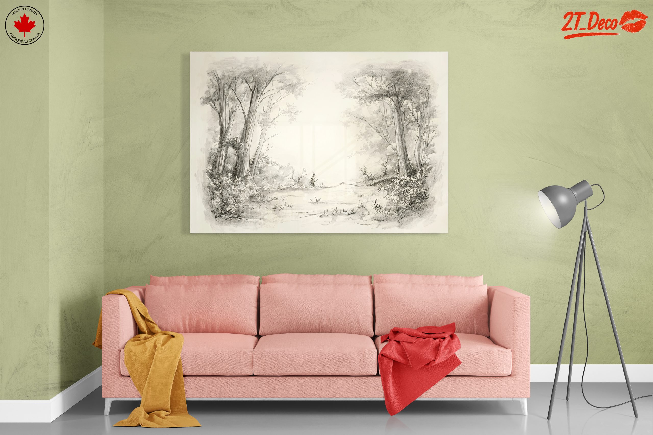 Serene Natural Landscape Artwork - Image 7