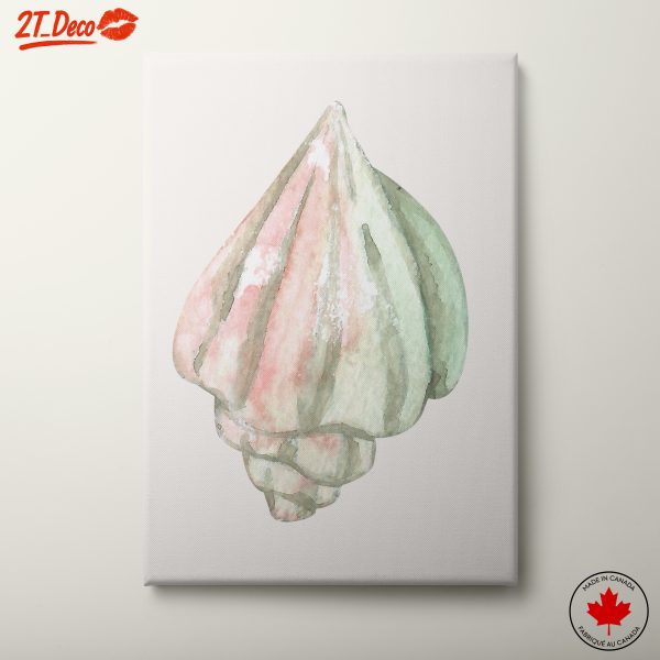 Delicate Watercolor Shell Art for Coastal Decor