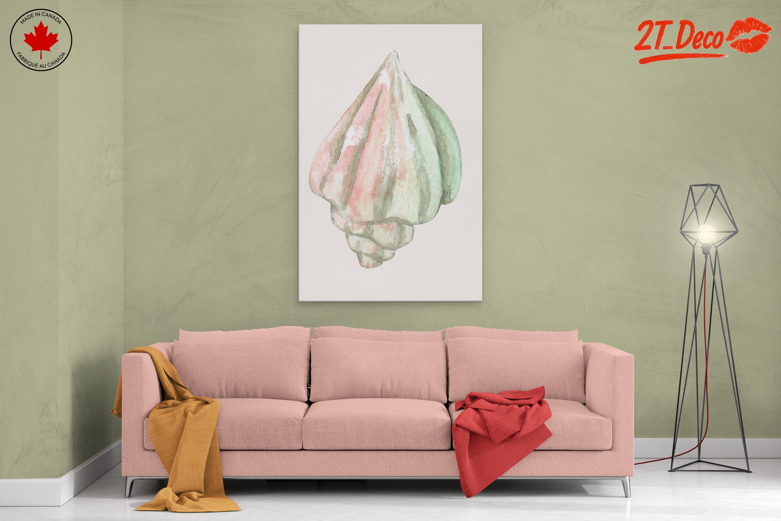 Delicate Watercolor Shell Art for Coastal Decor - Image 2