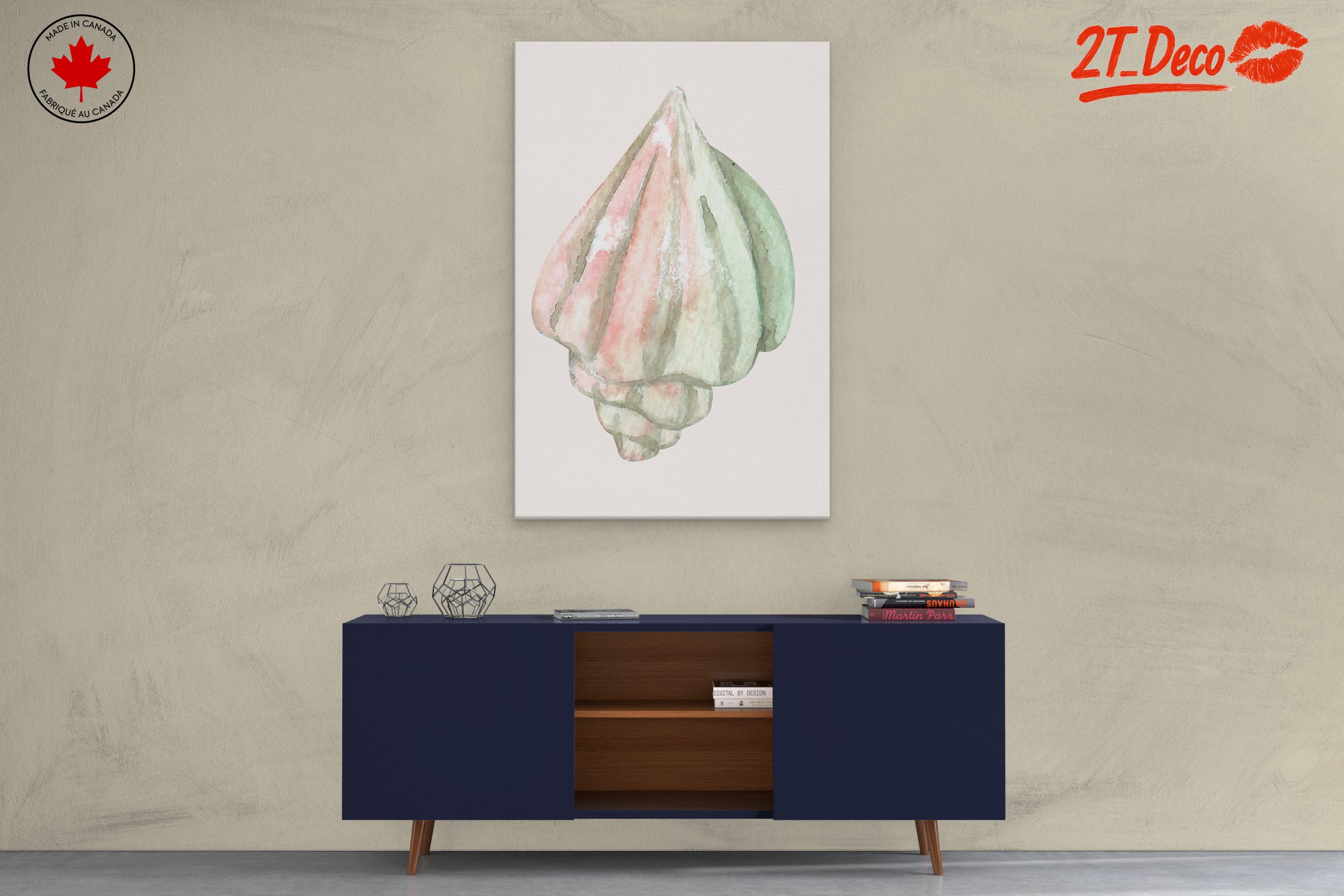 Delicate Watercolor Shell Art for Coastal Decor - Image 3