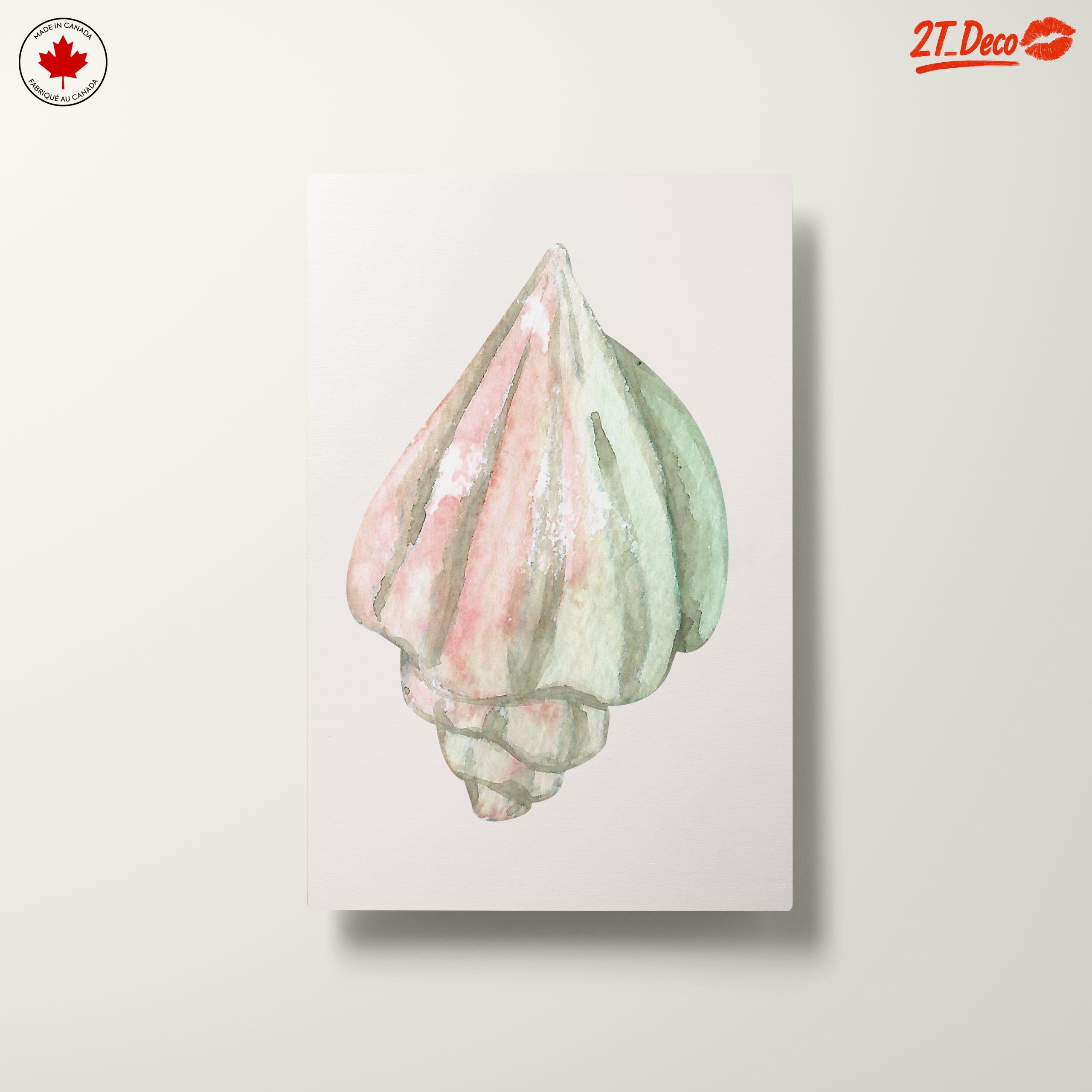 Delicate Watercolor Shell Art for Coastal Decor - Image 10