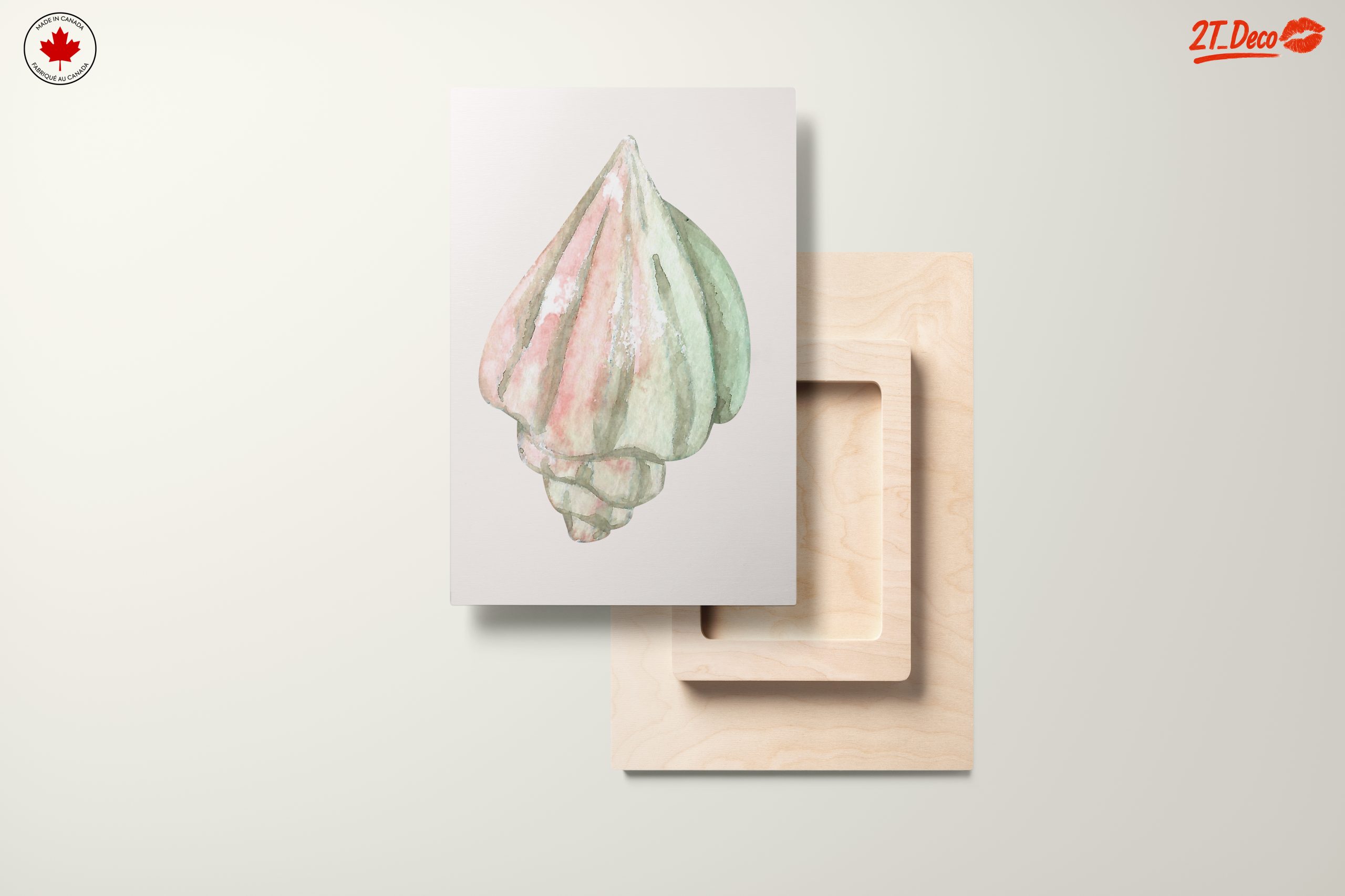 Delicate Watercolor Shell Art for Coastal Decor - Image 11