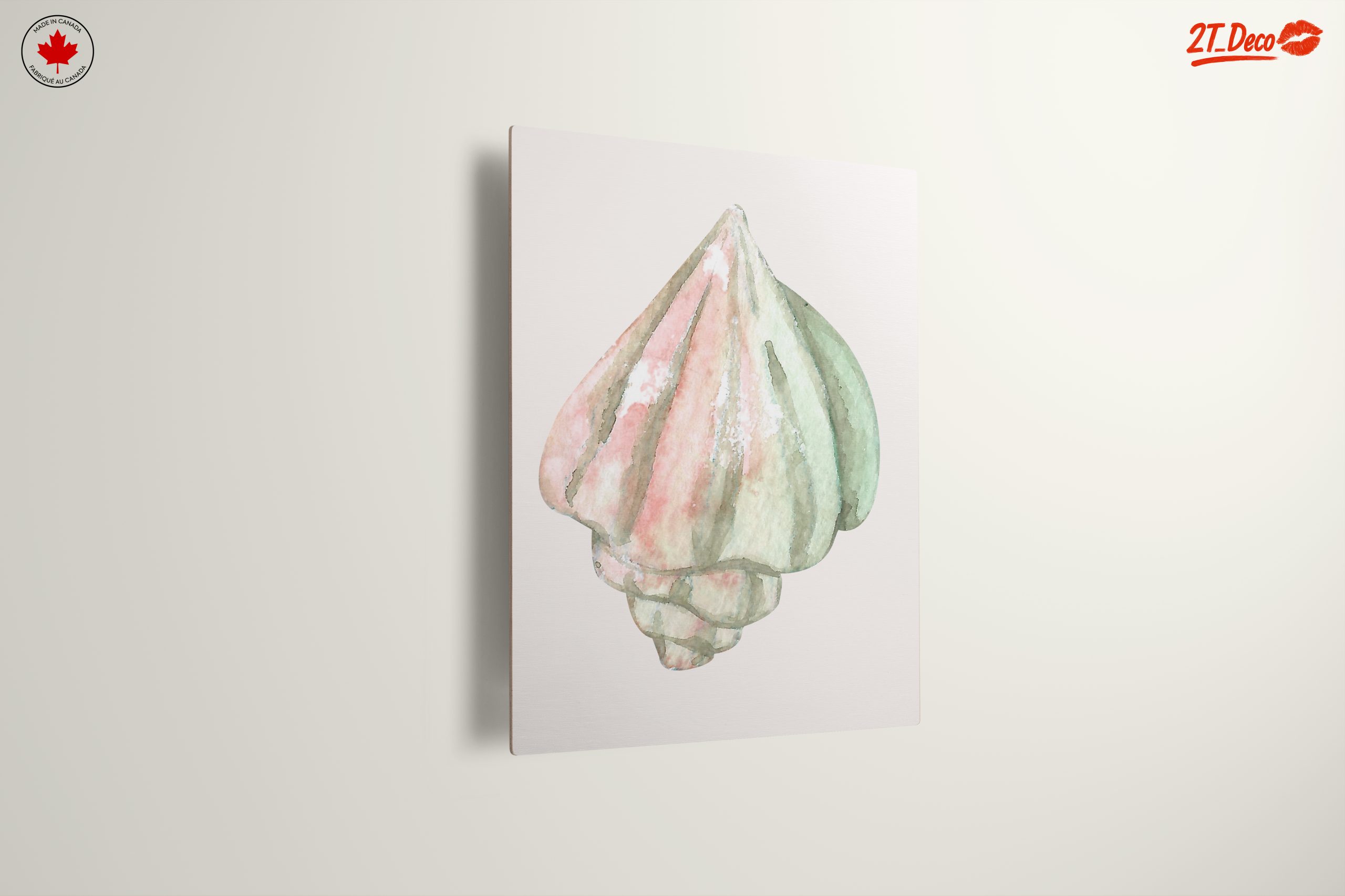 Delicate Watercolor Shell Art for Coastal Decor - Image 13