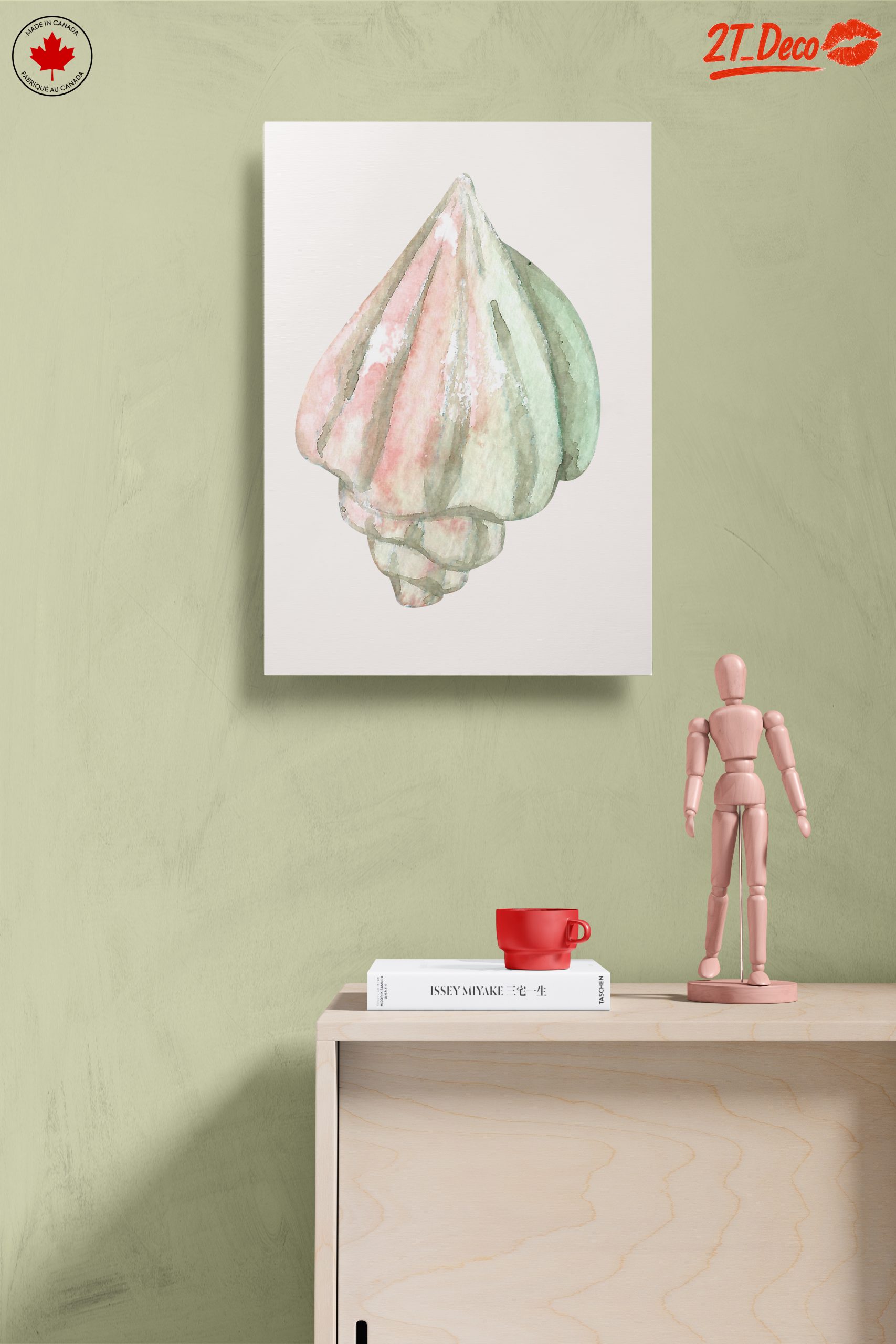 Delicate Watercolor Shell Art for Coastal Decor - Image 14