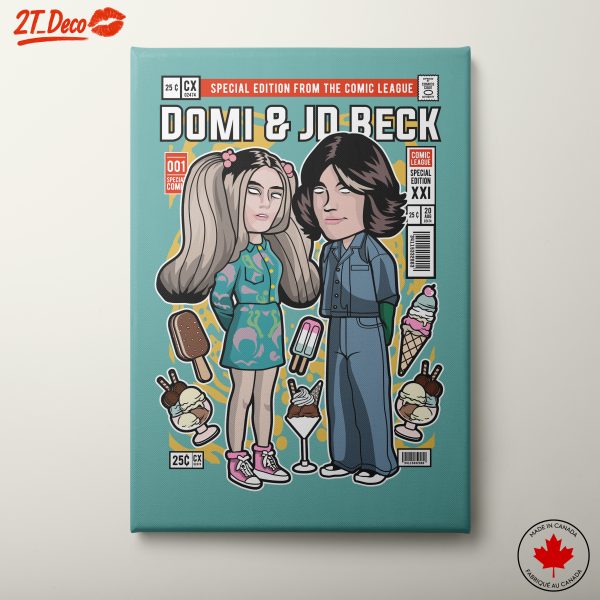 Domi and JD Beck Cartoon Character Design