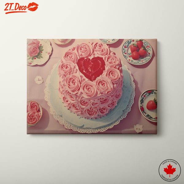 Beautiful Pink Rose Cake Art