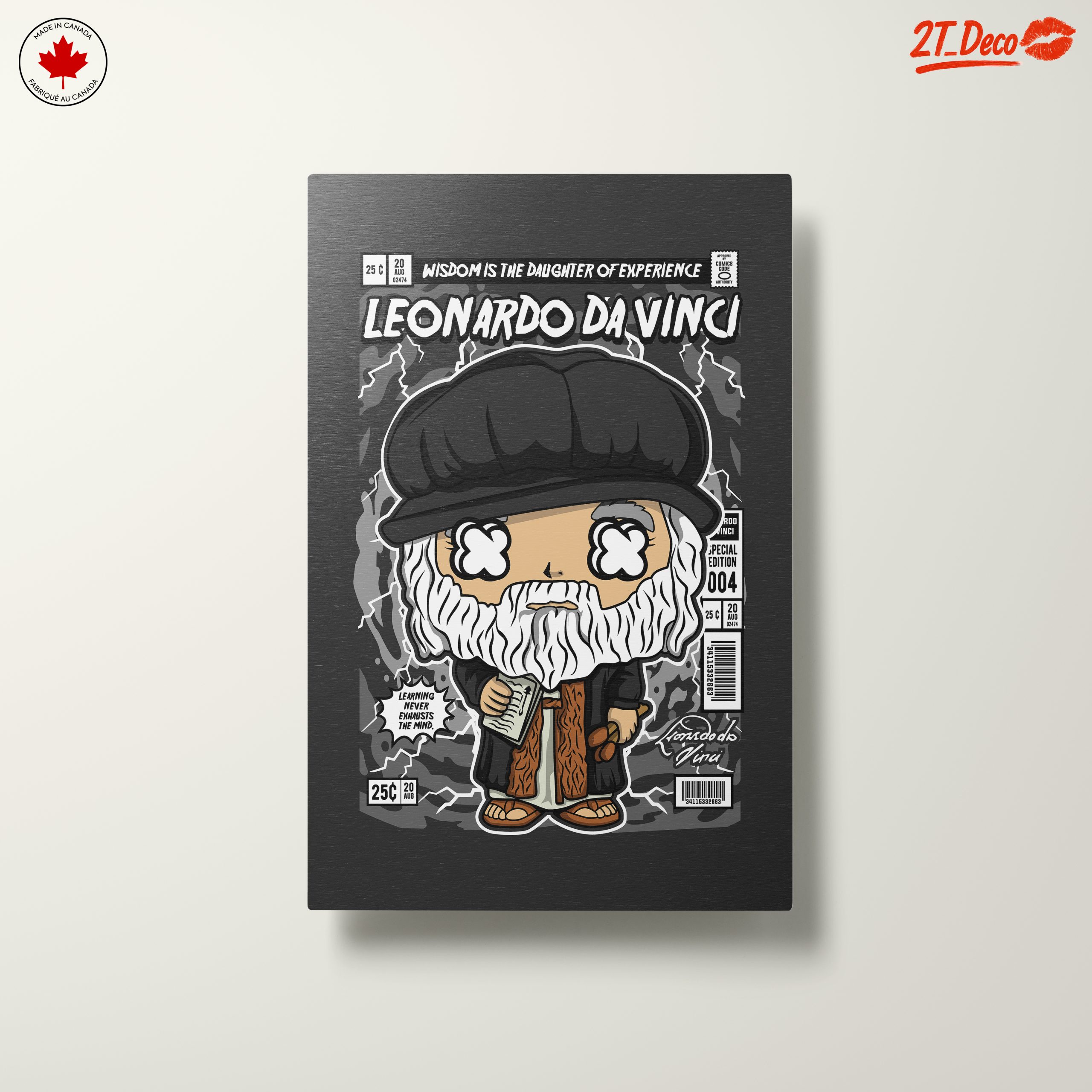 Stylized Illustration of Leonardo da Vinci - Image 10