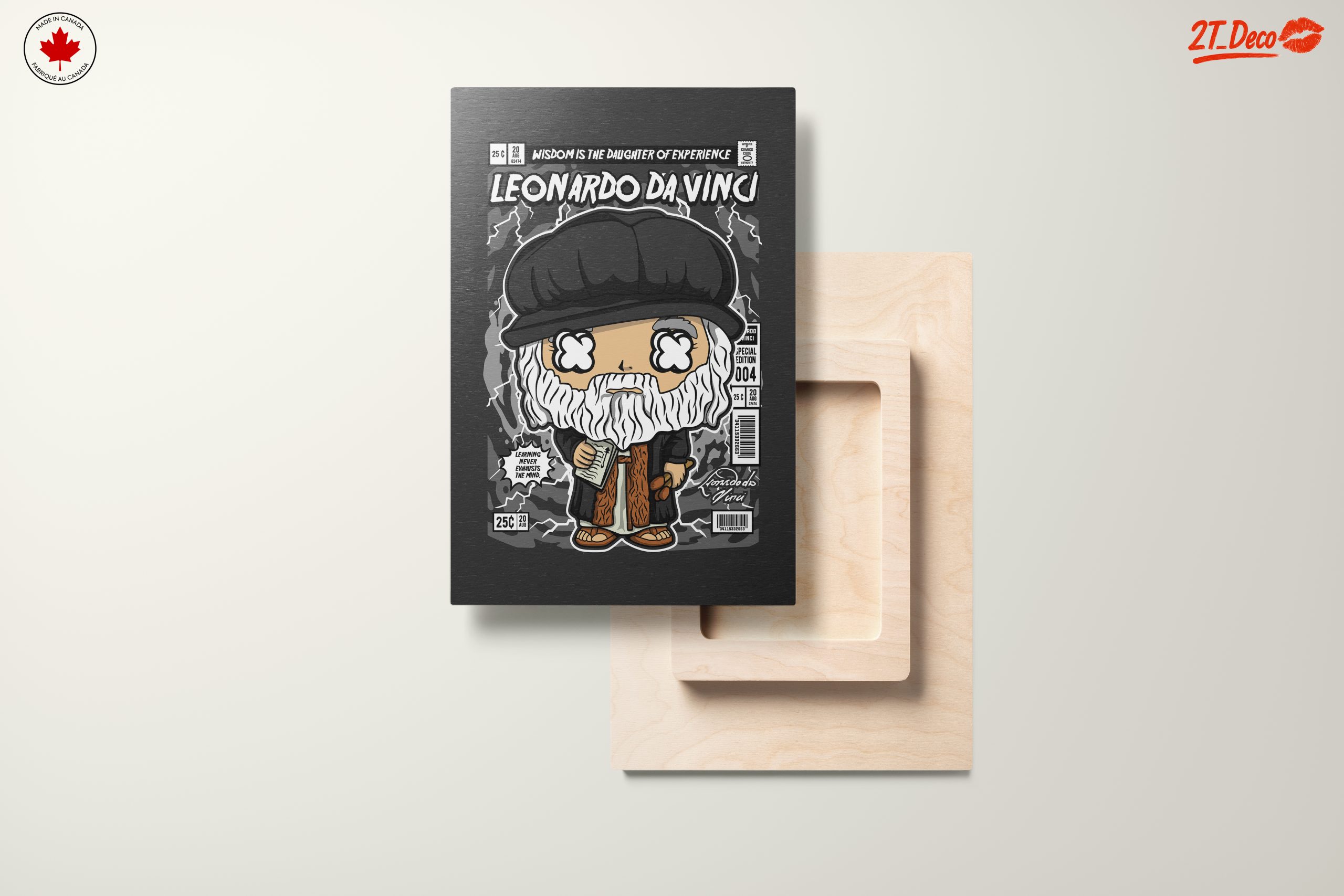 Stylized Illustration of Leonardo da Vinci - Image 11