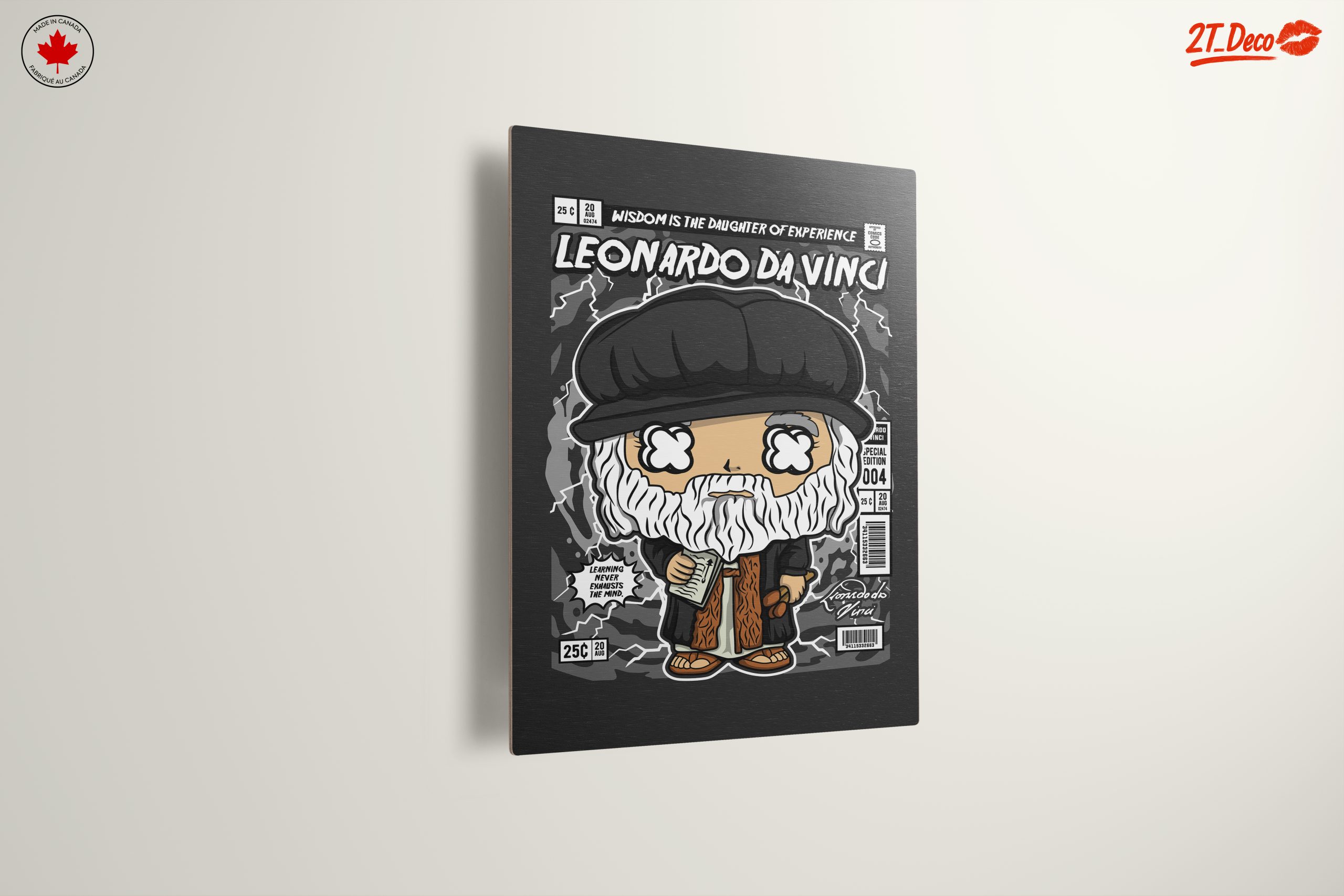 Stylized Illustration of Leonardo da Vinci - Image 13