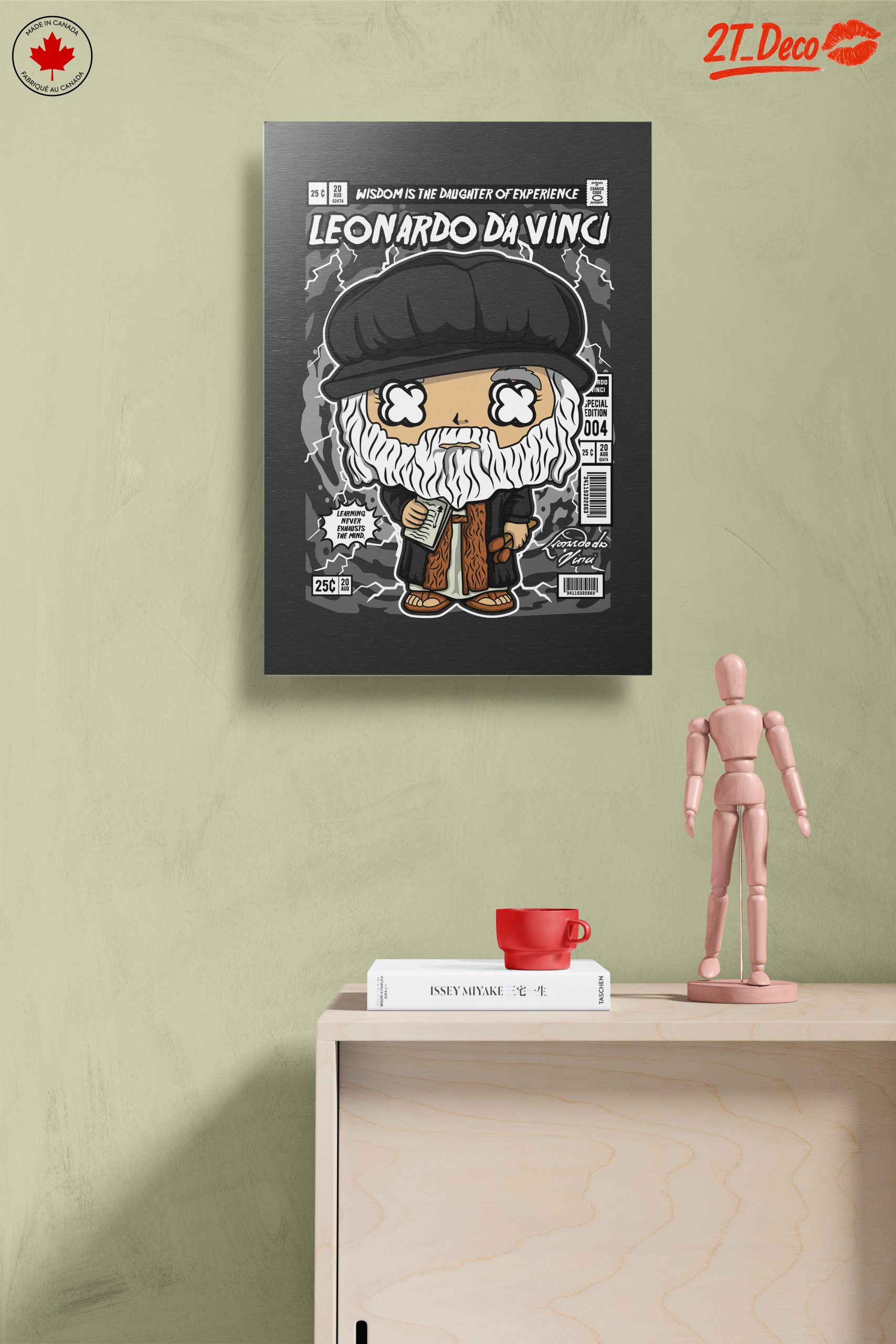 Stylized Illustration of Leonardo da Vinci - Image 14
