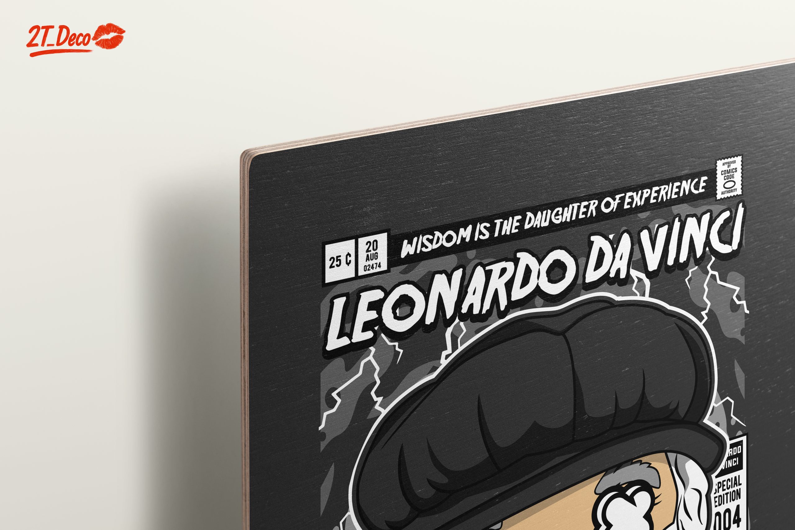 Stylized Illustration of Leonardo da Vinci - Image 15