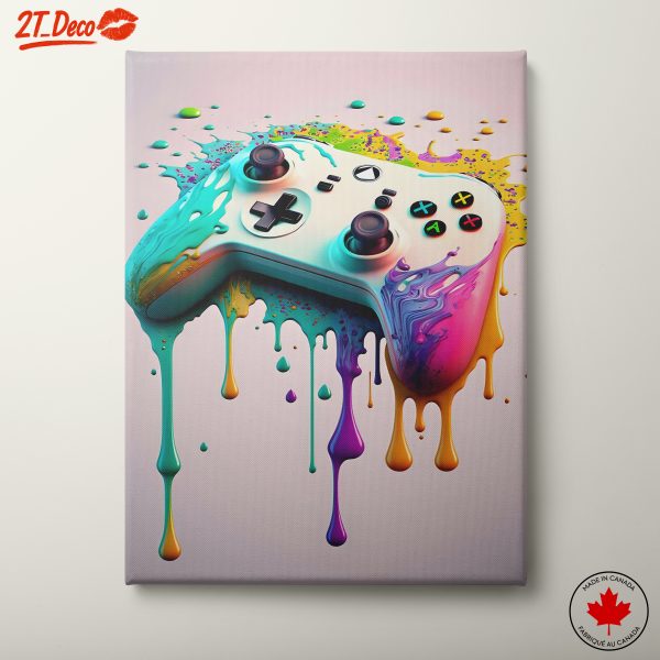 Colorful Gaming Controller Artwork 2