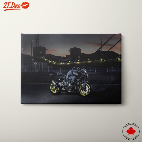 Stylish Motorcycle at Dusk
