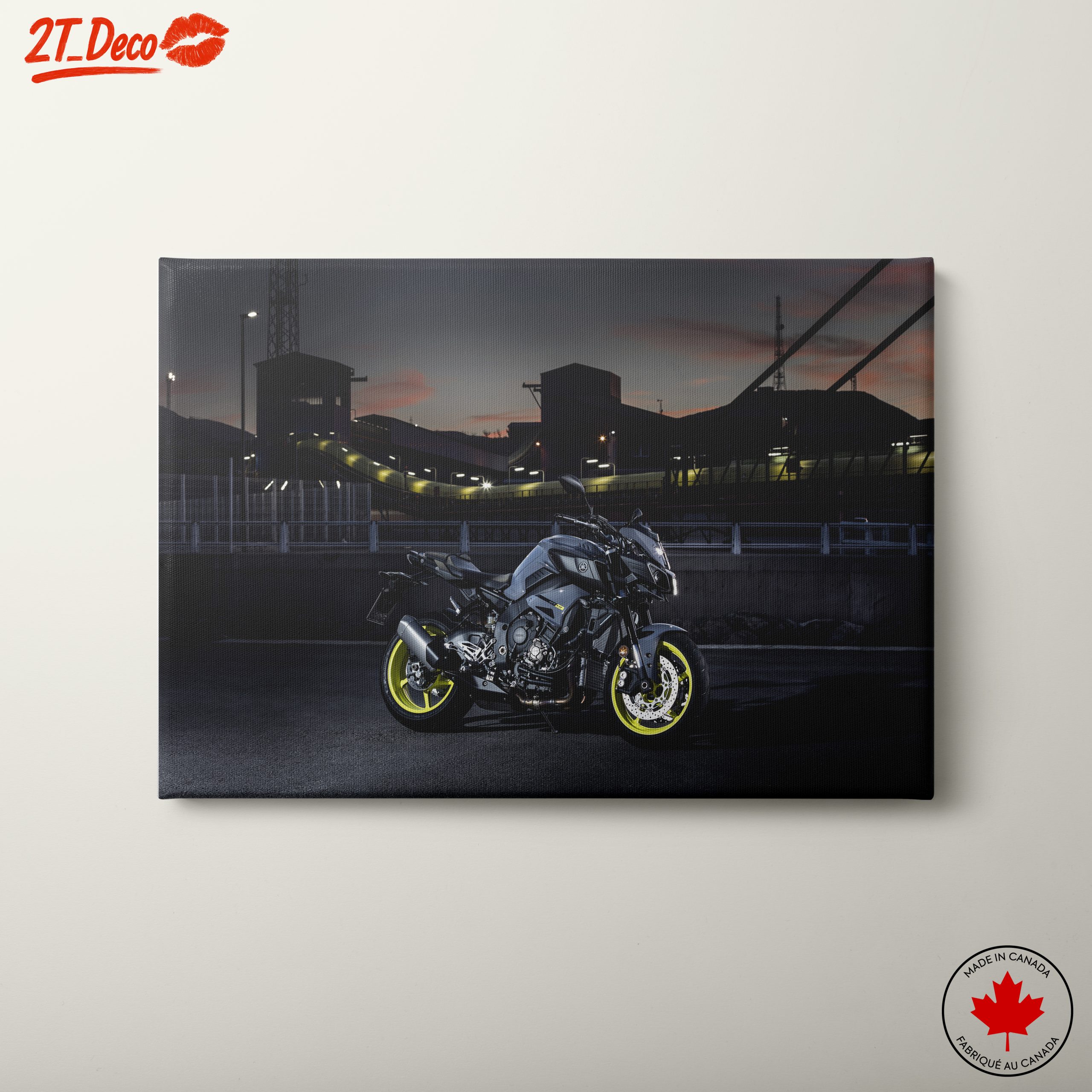 Stylish Motorcycle at Dusk