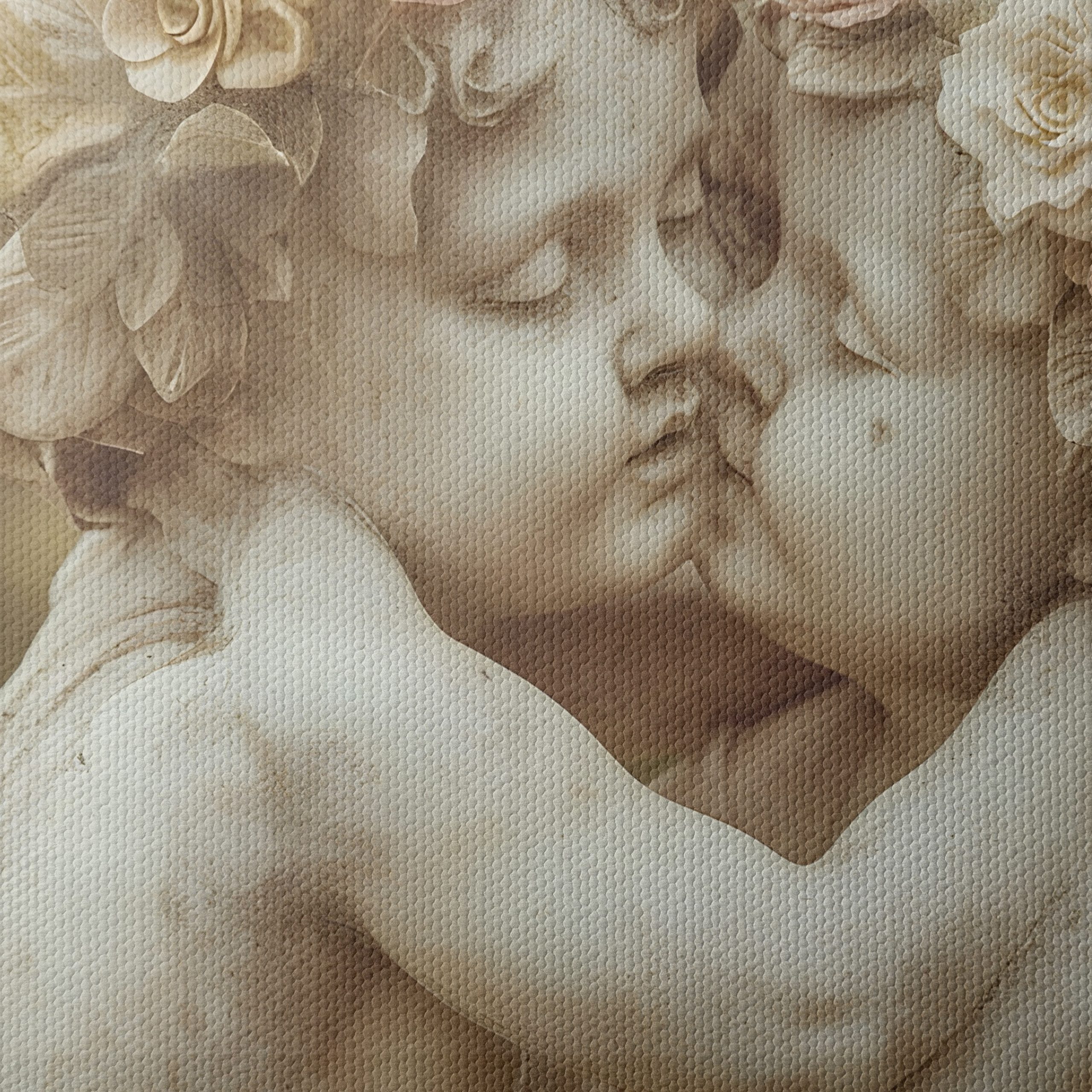 Cherubic Statue with Floral Accents - Image 4