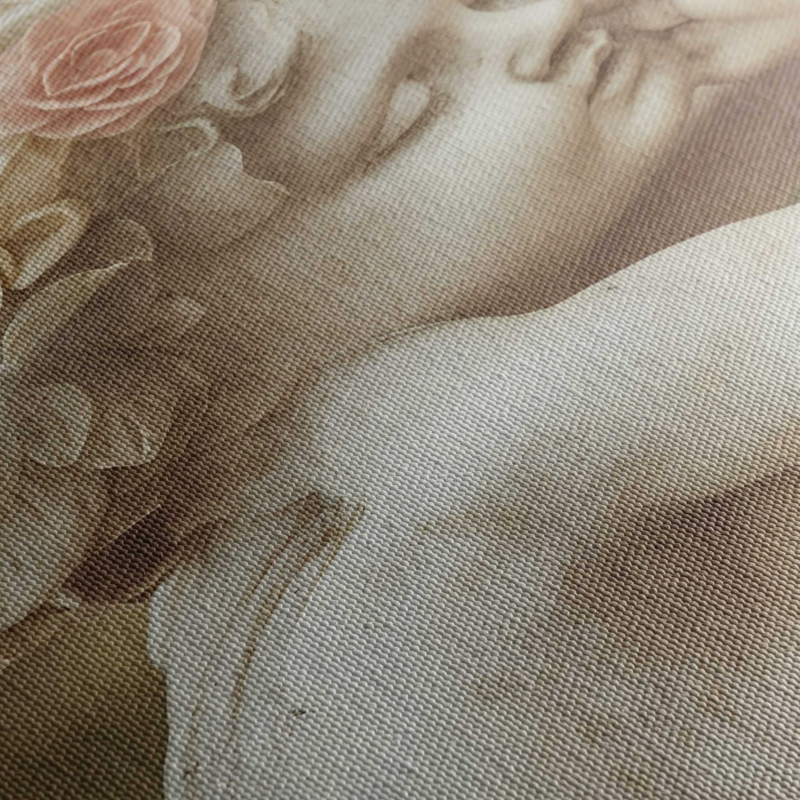 Cherubic Statue with Floral Accents - Image 5