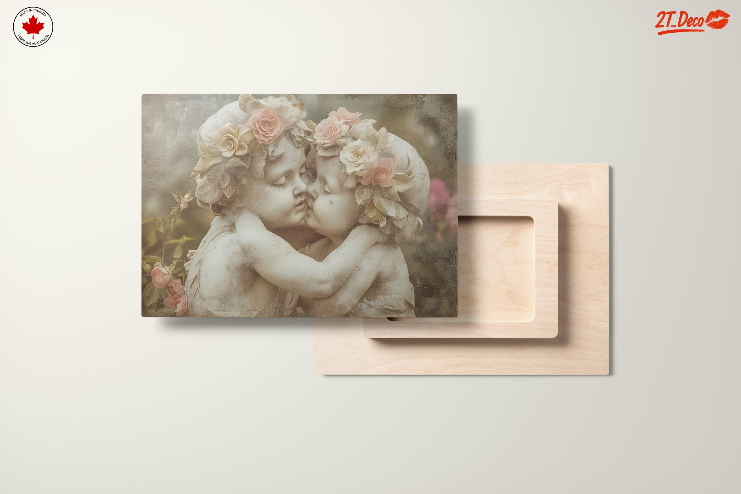 Cherubic Statue with Floral Accents - Image 11