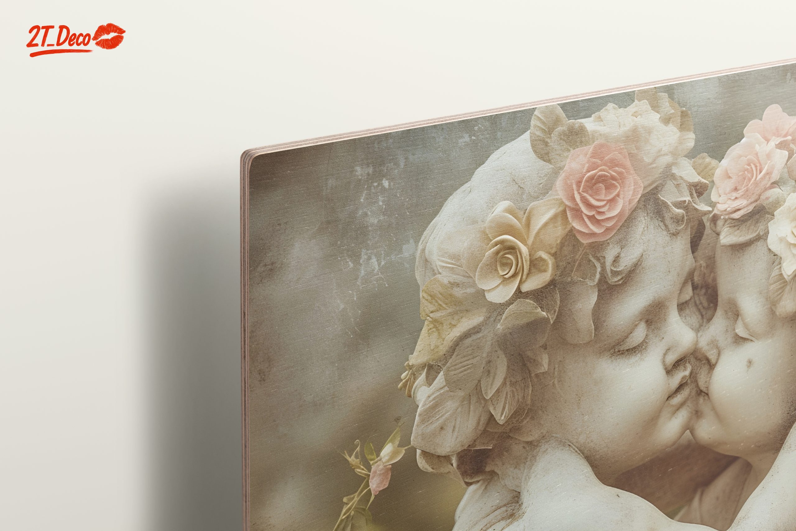 Cherubic Statue with Floral Accents - Image 15