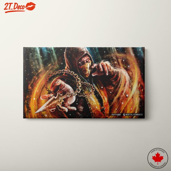Mortal Kombat Character Art Featuring Scorpion