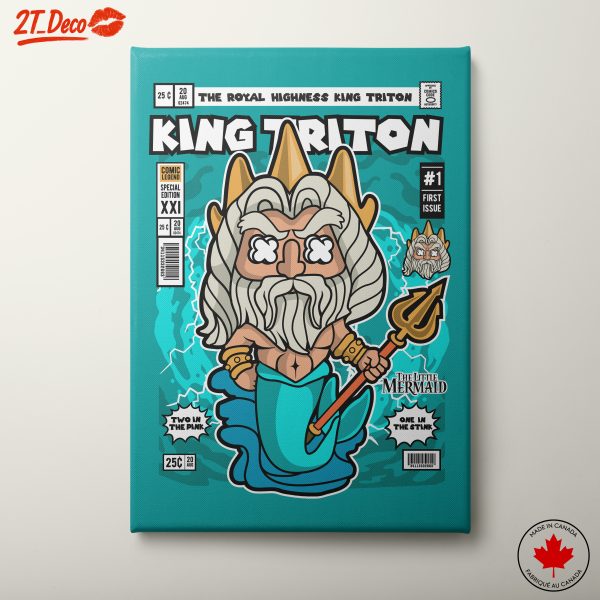 King Triton The Little Mermaid Art