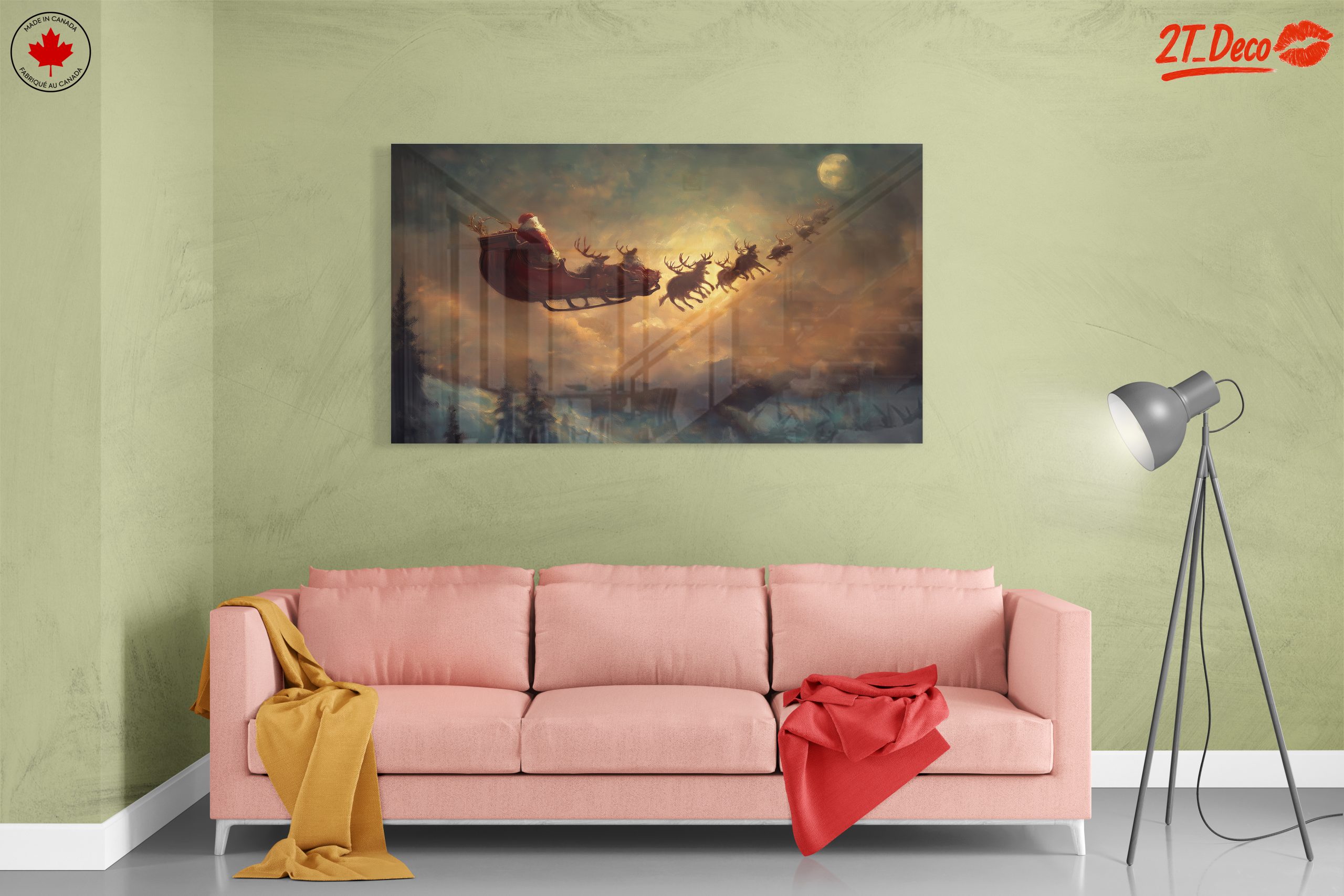 Santa Claus Flying with Reindeer - Image 7