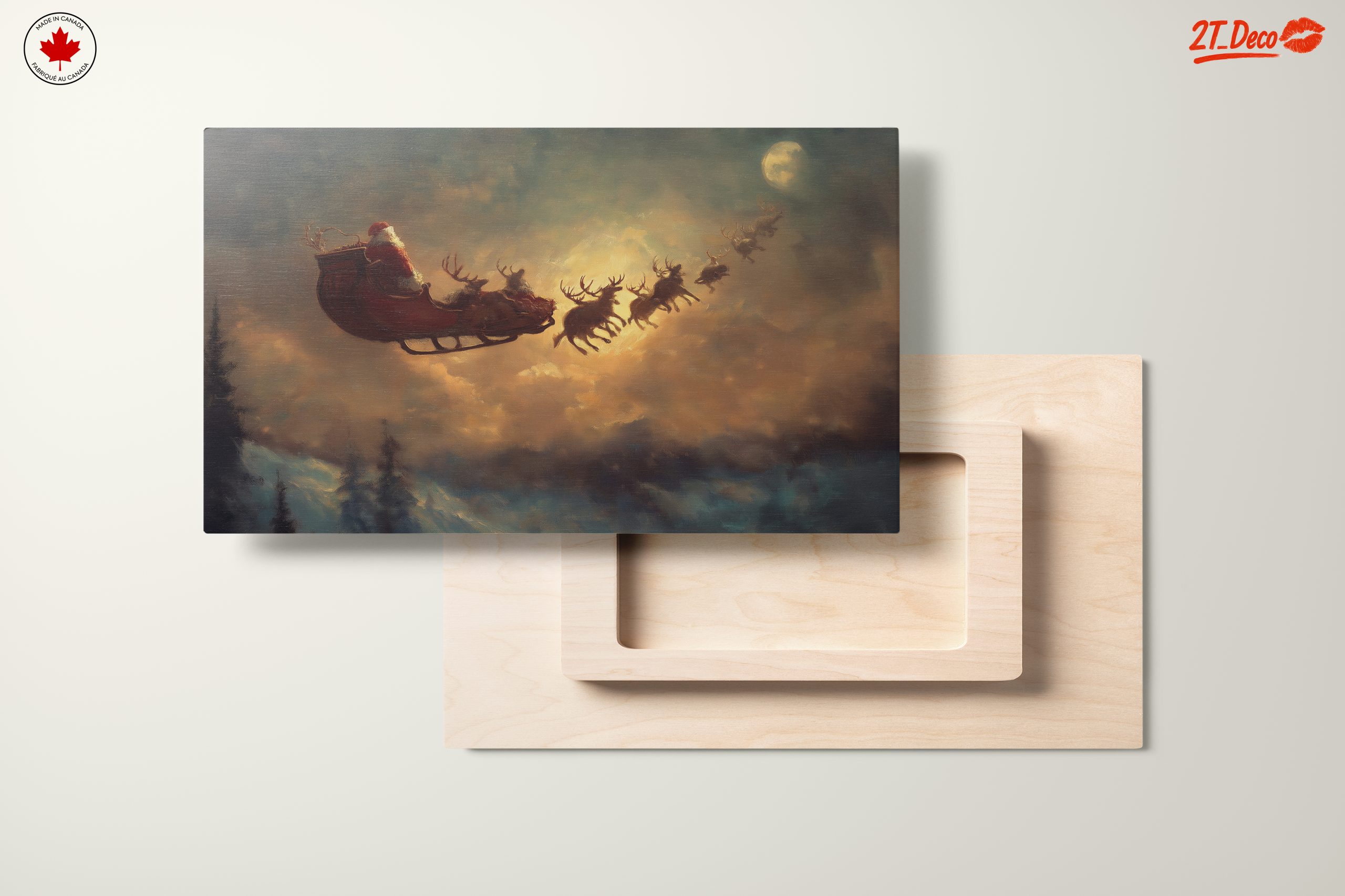 Santa Claus Flying with Reindeer - Image 11