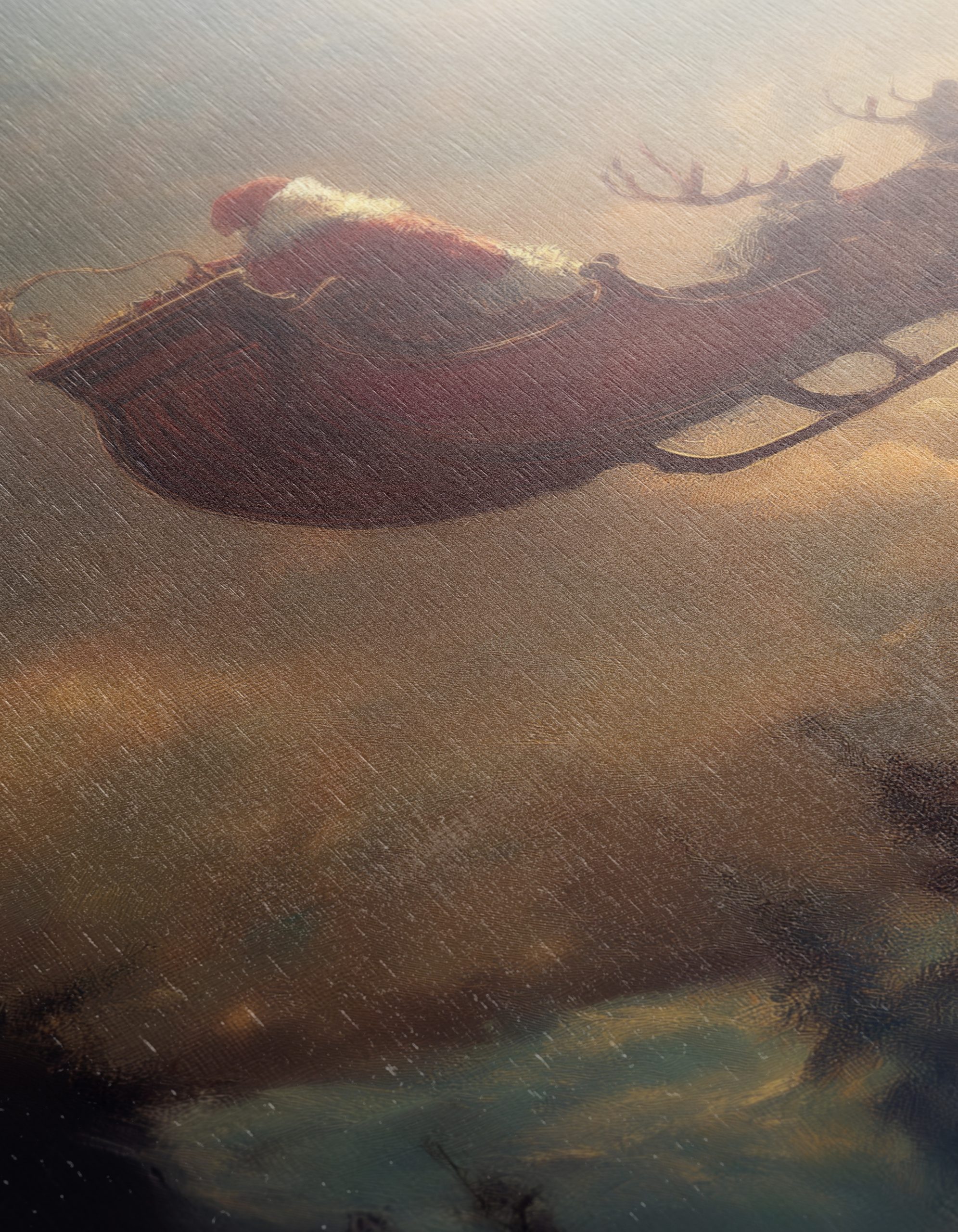 Santa Claus Flying with Reindeer - Image 12