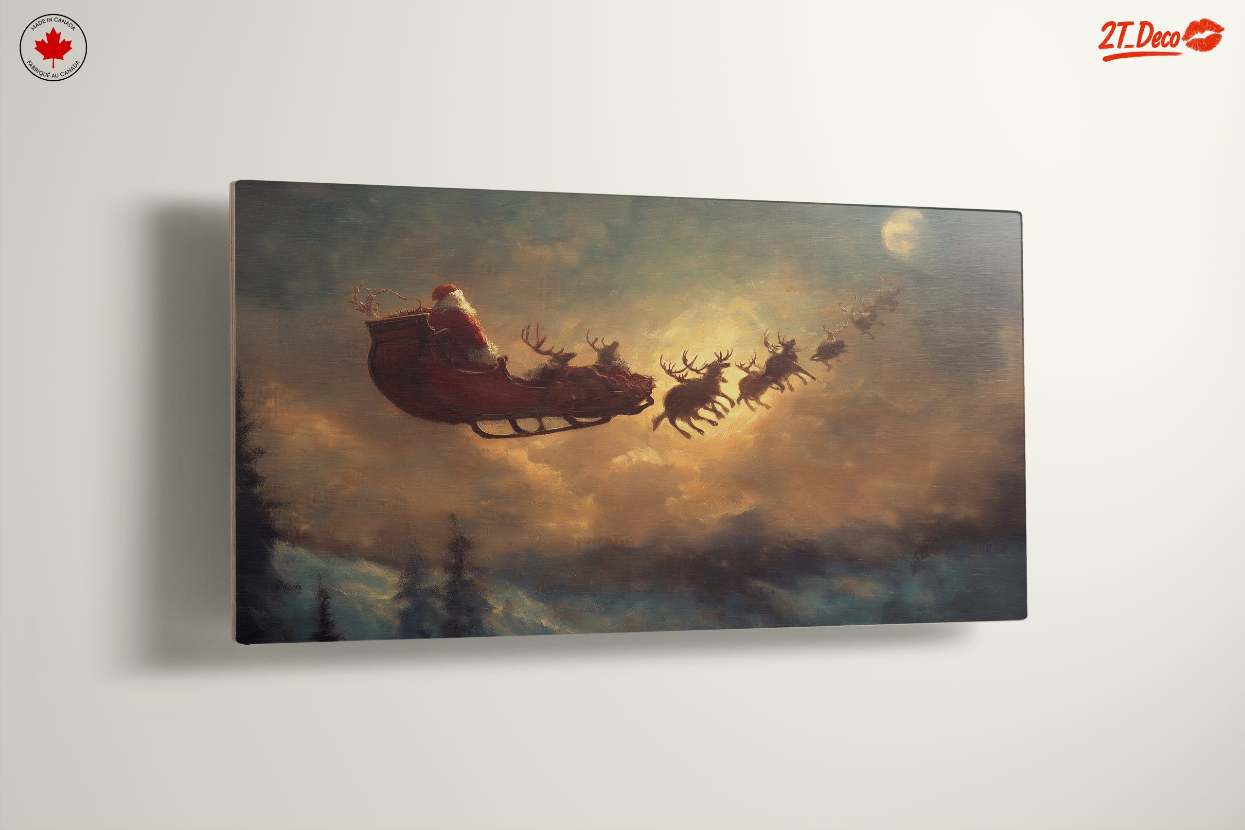 Santa Claus Flying with Reindeer - Image 13