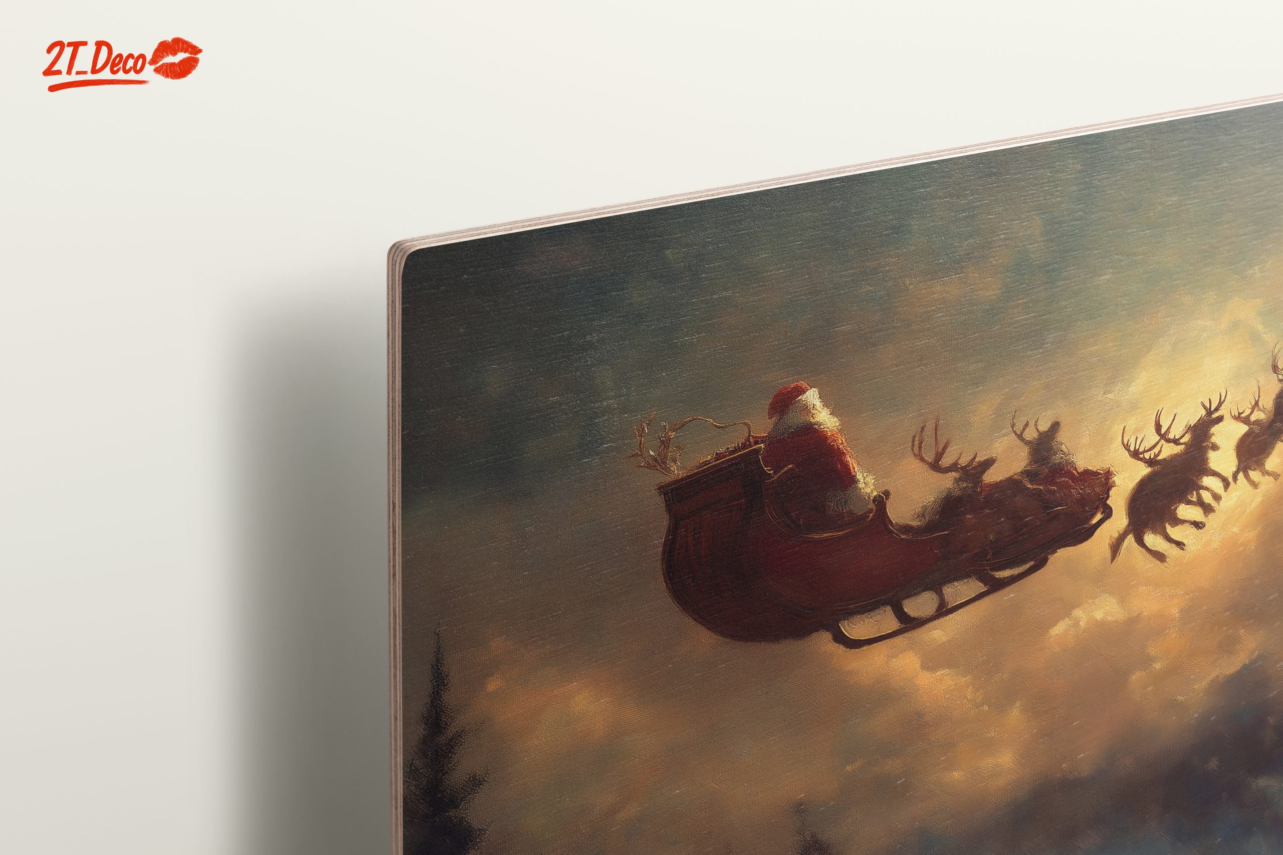 Santa Claus Flying with Reindeer - Image 15