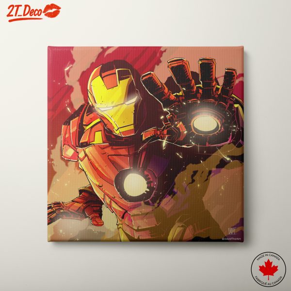 Iron Man Comic Art Featuring Bold Colors