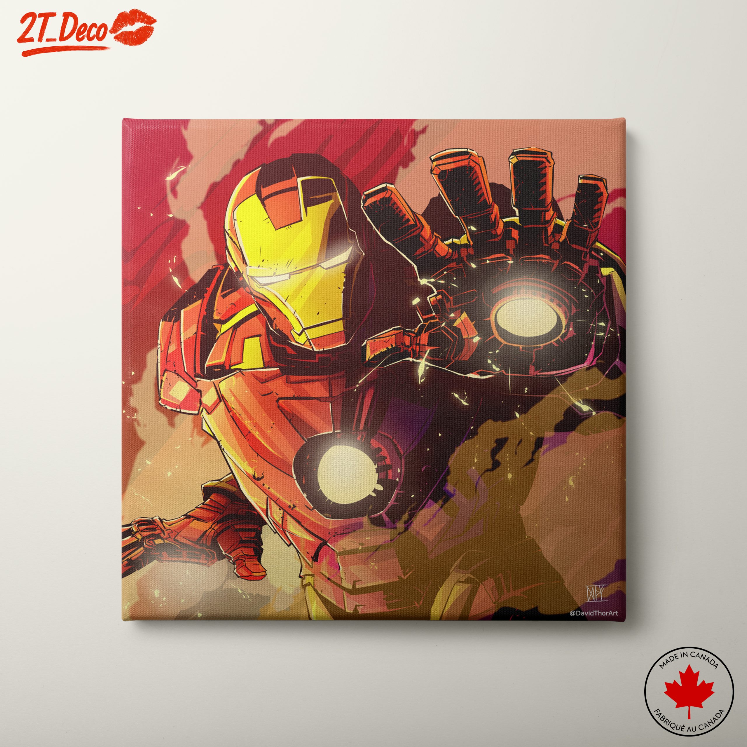 Iron Man Comic Art Featuring Bold Colors