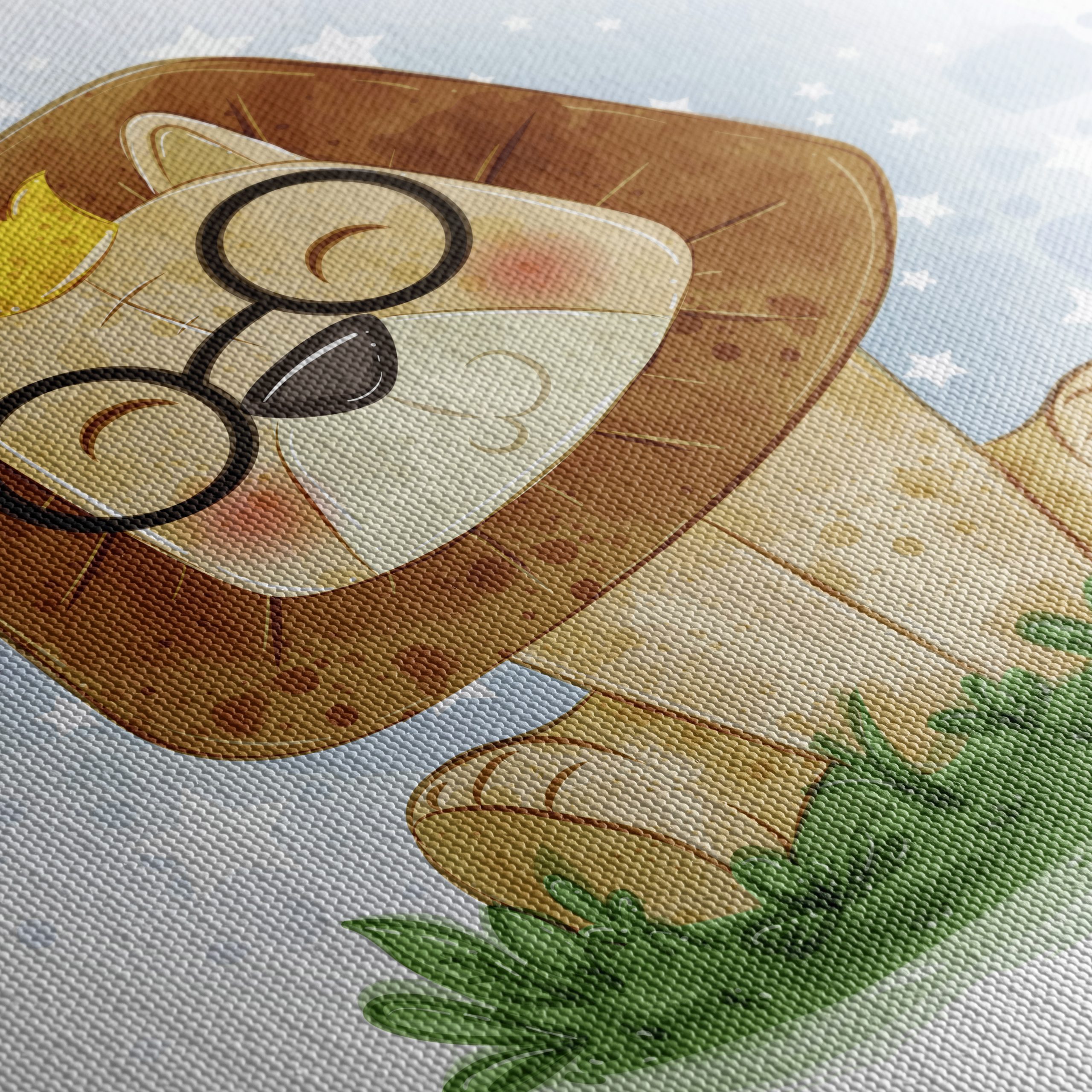 Cute Cartoon Lion with Glasses - Image 5