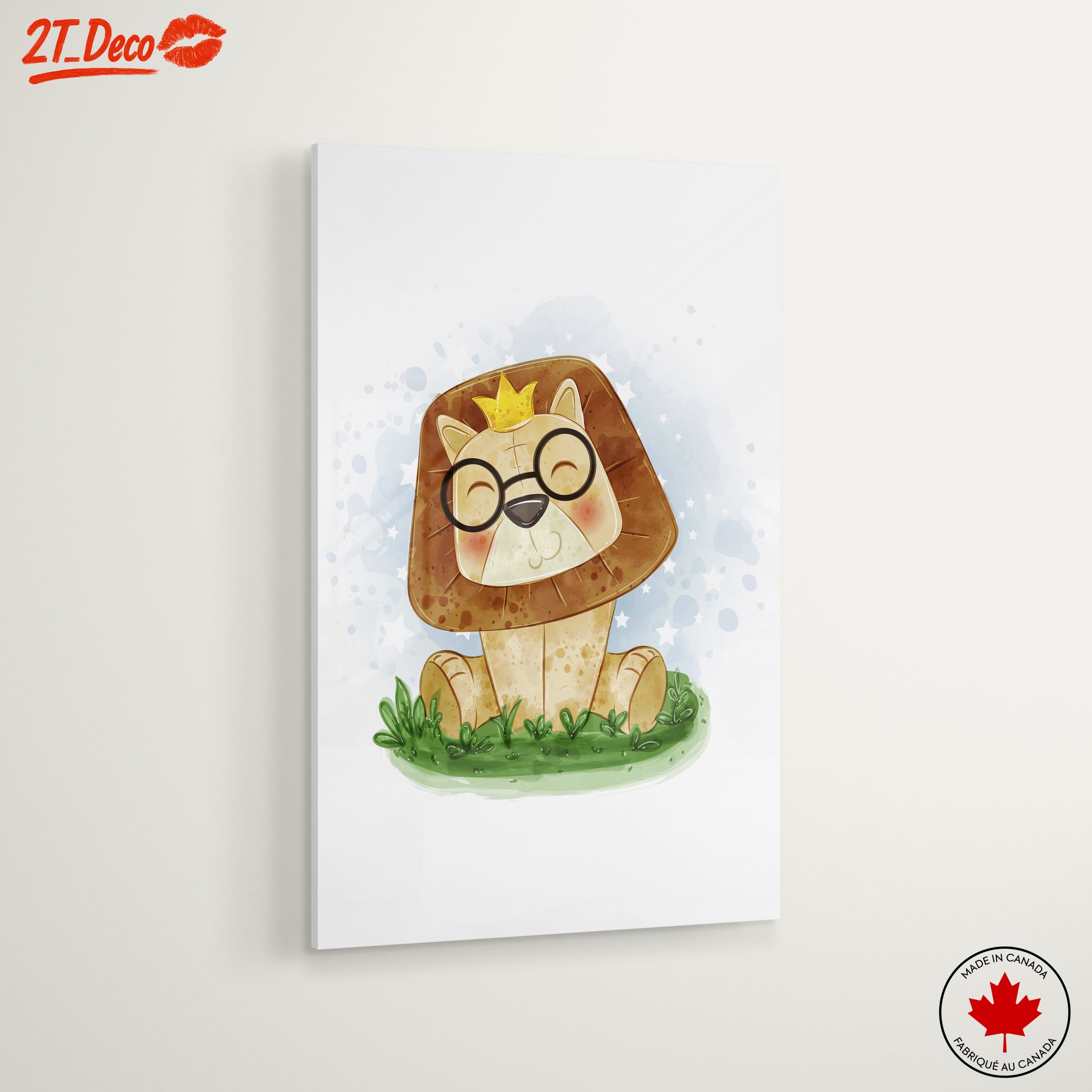 Cute Cartoon Lion with Glasses - Image 6