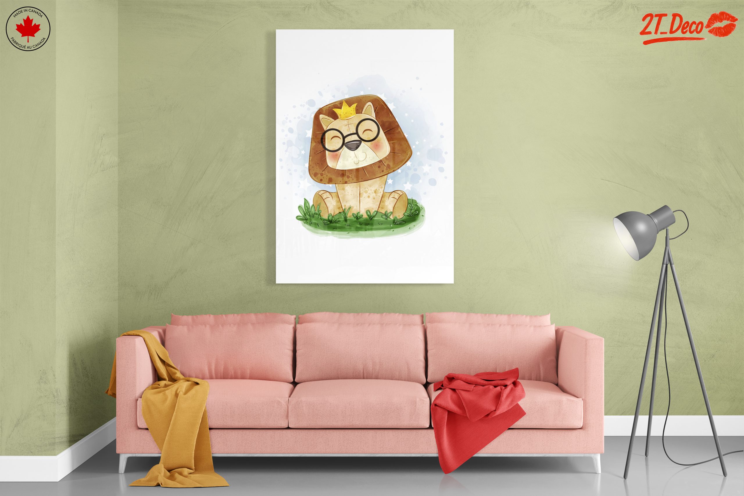 Cute Cartoon Lion with Glasses - Image 7