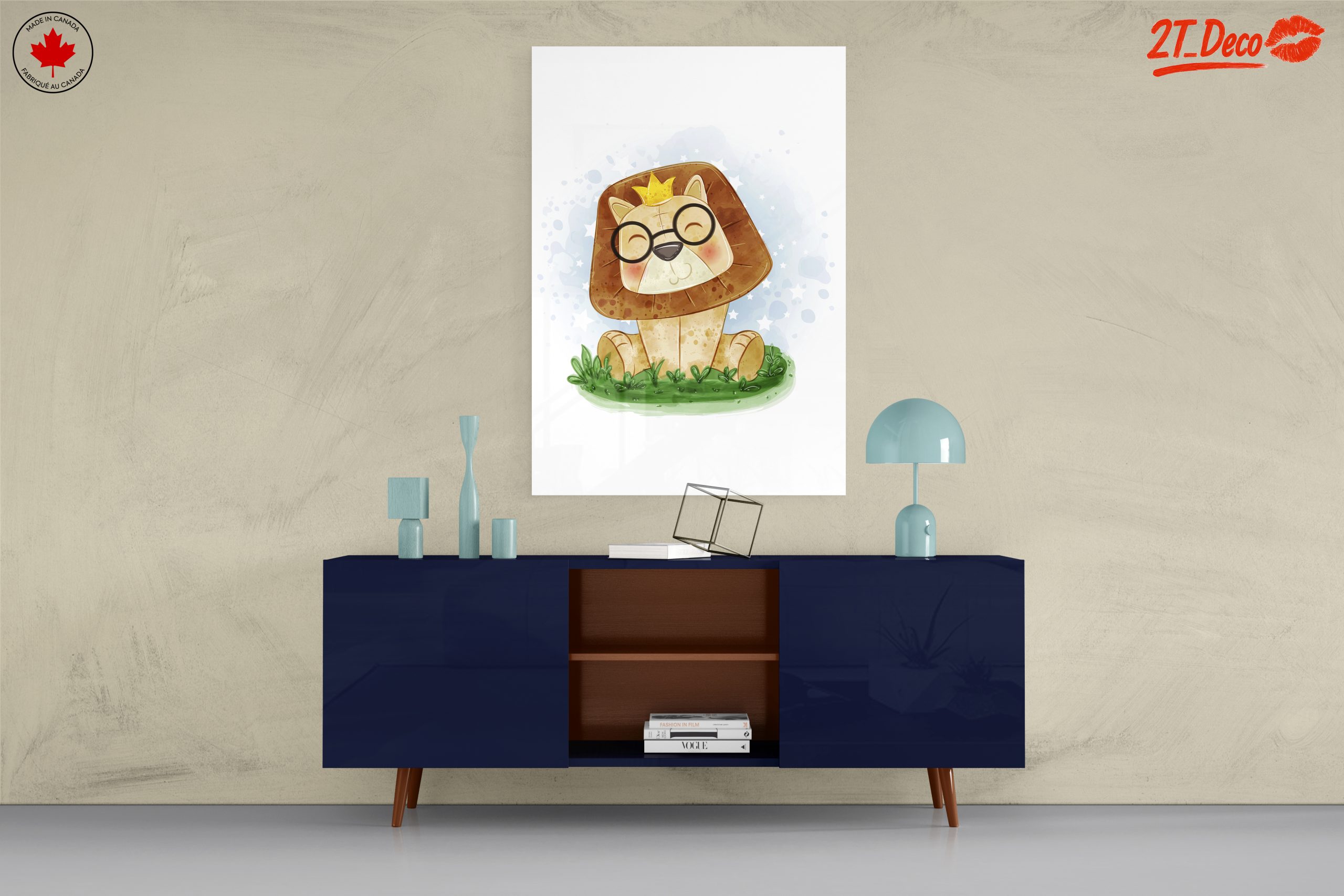 Cute Cartoon Lion with Glasses - Image 8