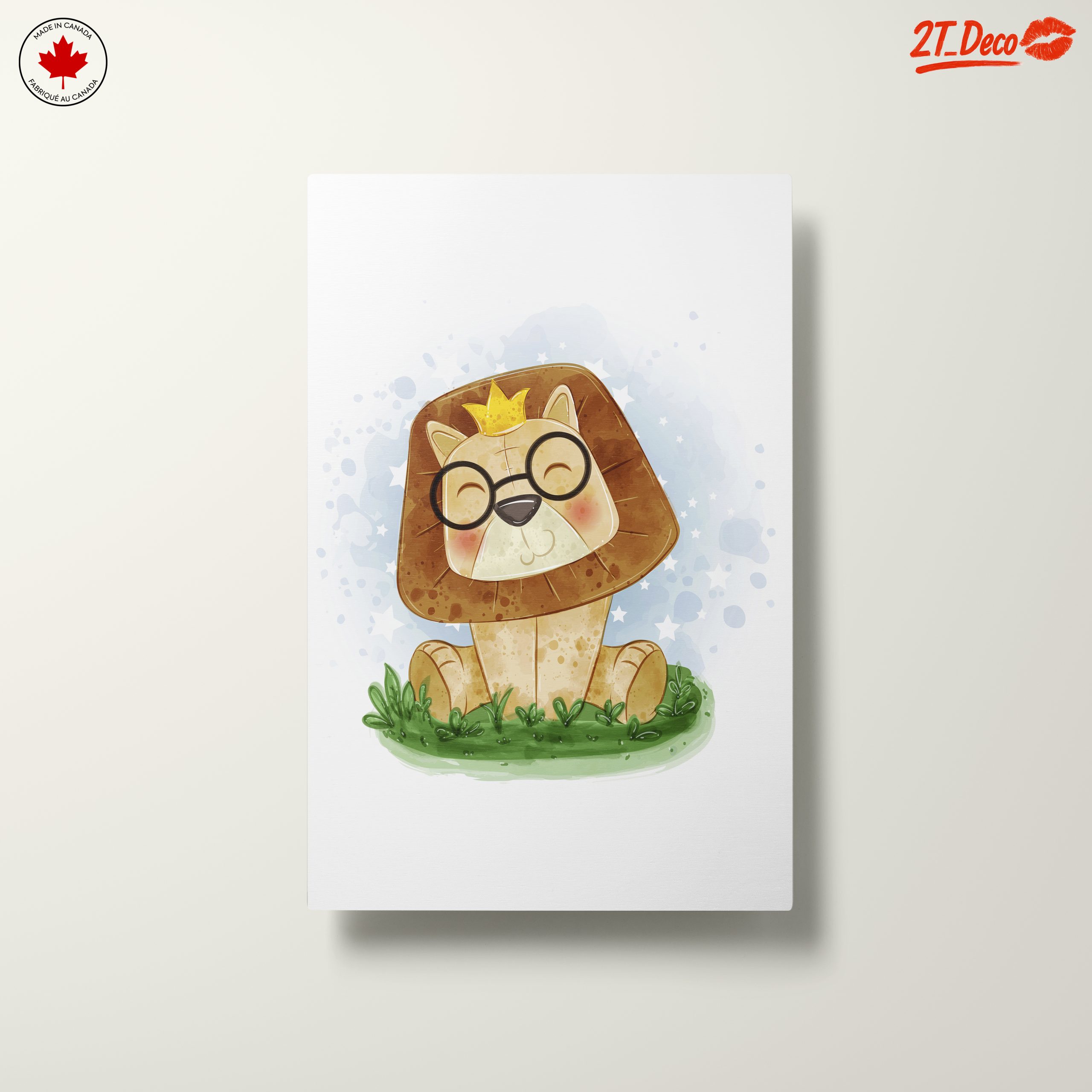 Cute Cartoon Lion with Glasses - Image 10