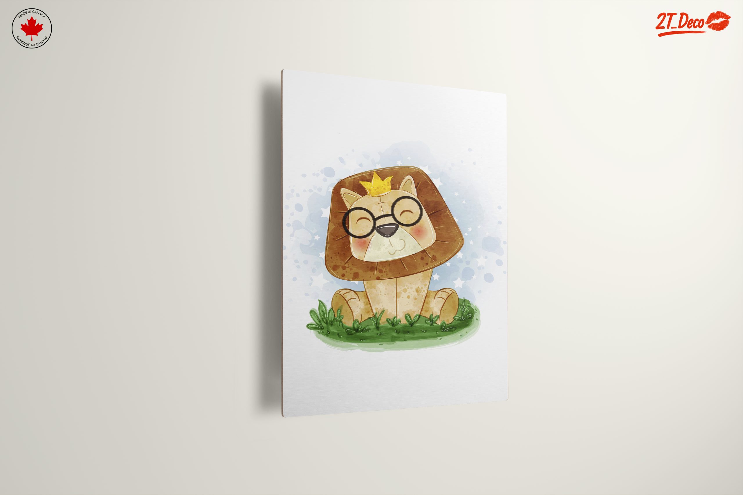 Cute Cartoon Lion with Glasses - Image 13