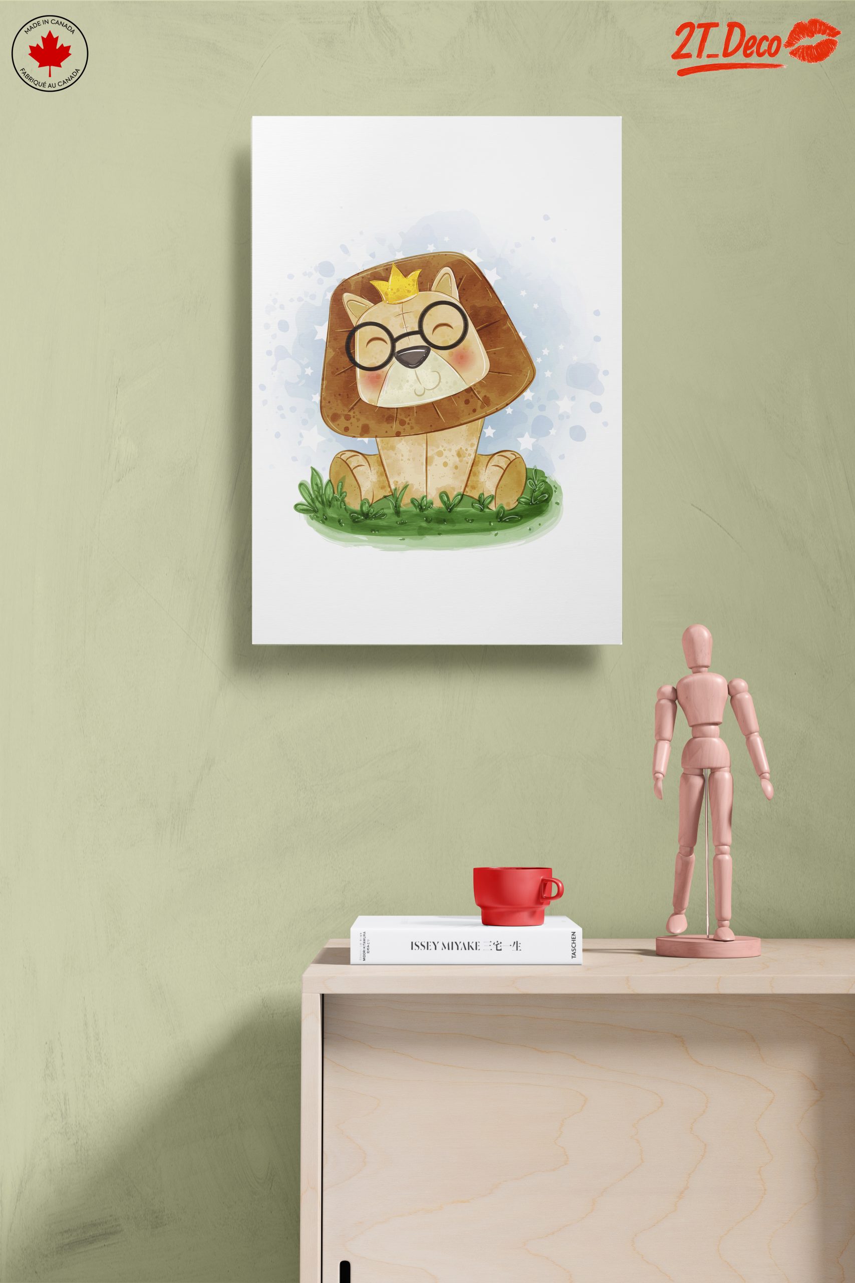 Cute Cartoon Lion with Glasses - Image 14