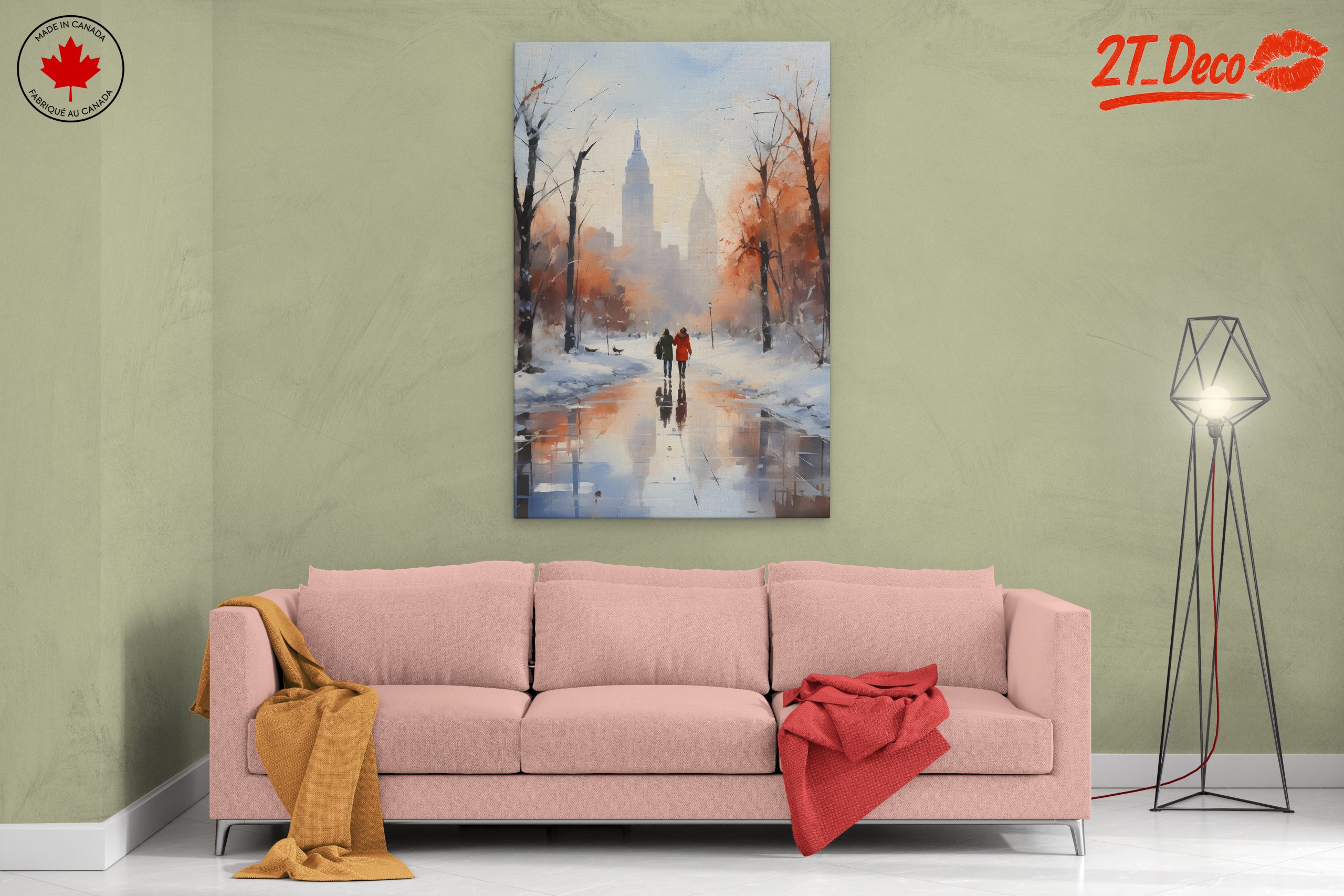 Winter Cityscape Featuring Iconic Skyline - Image 2