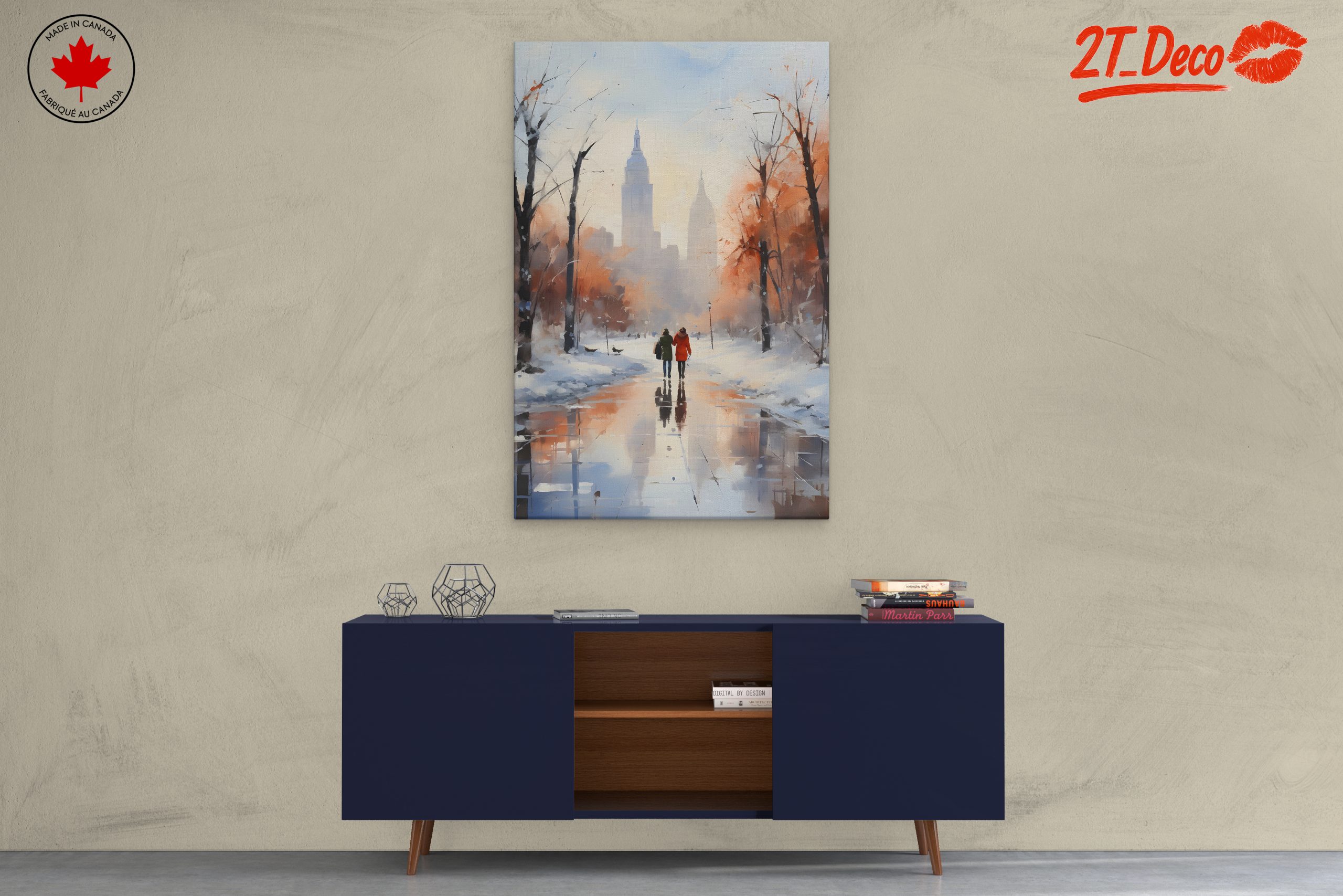 Winter Cityscape Featuring Iconic Skyline - Image 3