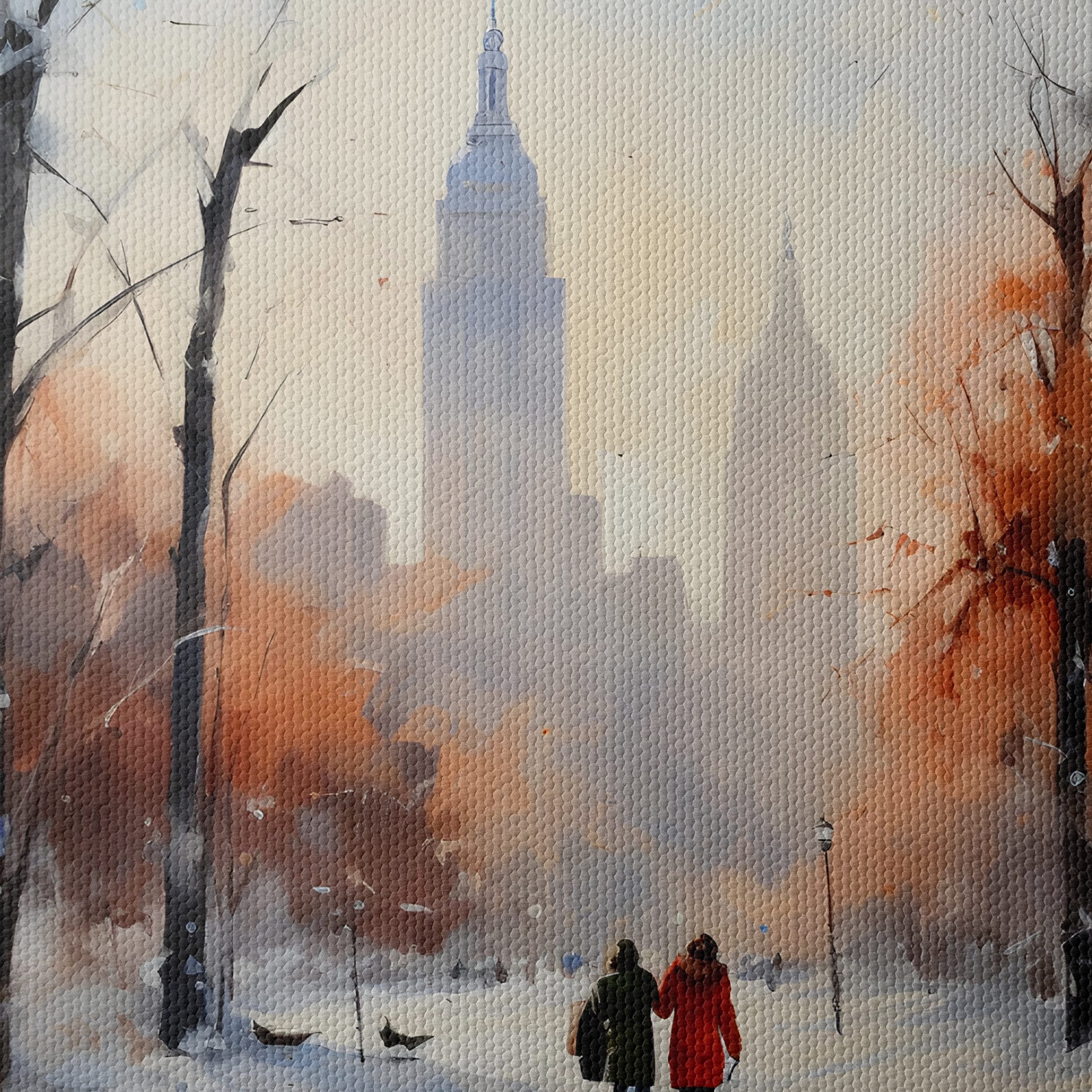 Winter Cityscape Featuring Iconic Skyline - Image 4