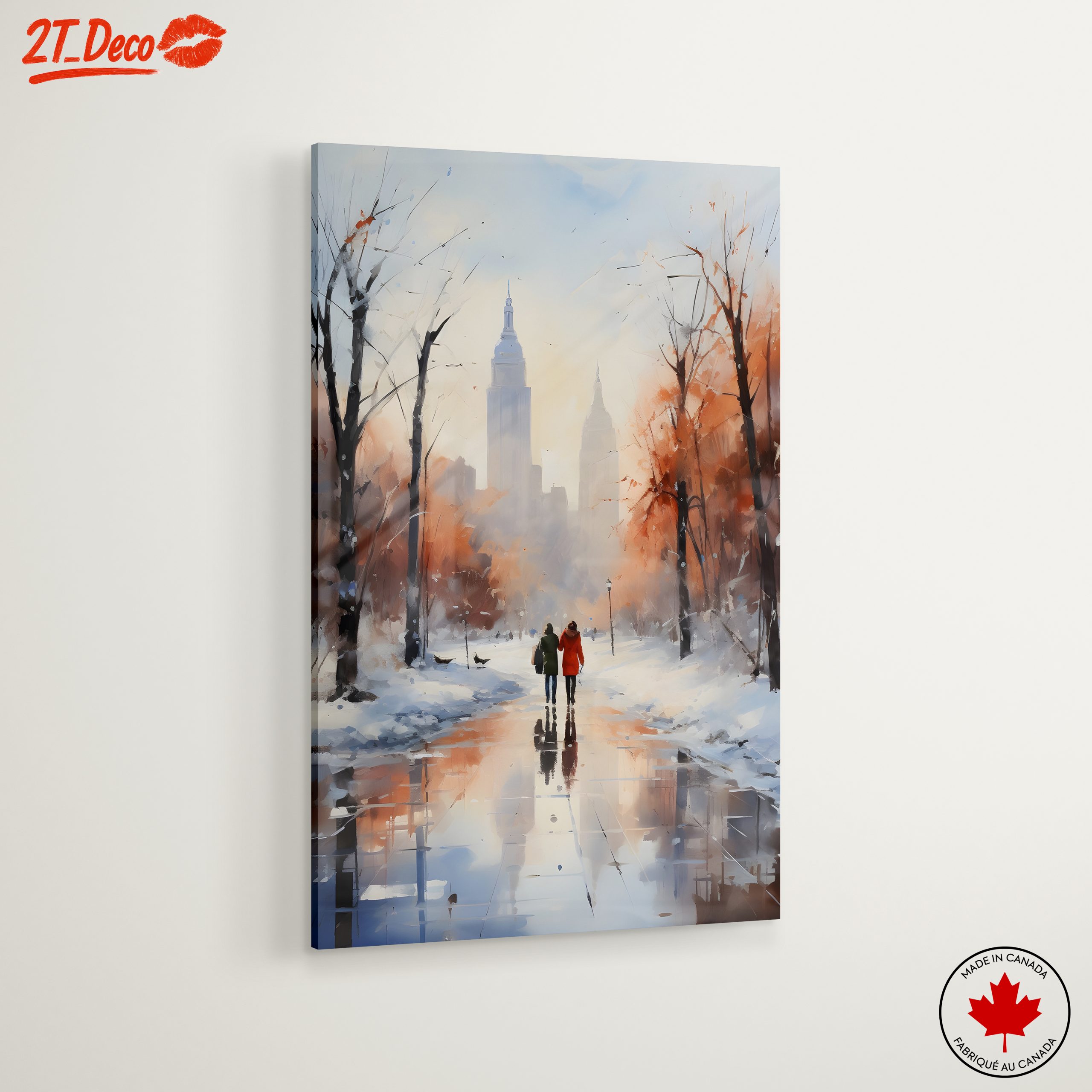 Winter Cityscape Featuring Iconic Skyline - Image 6