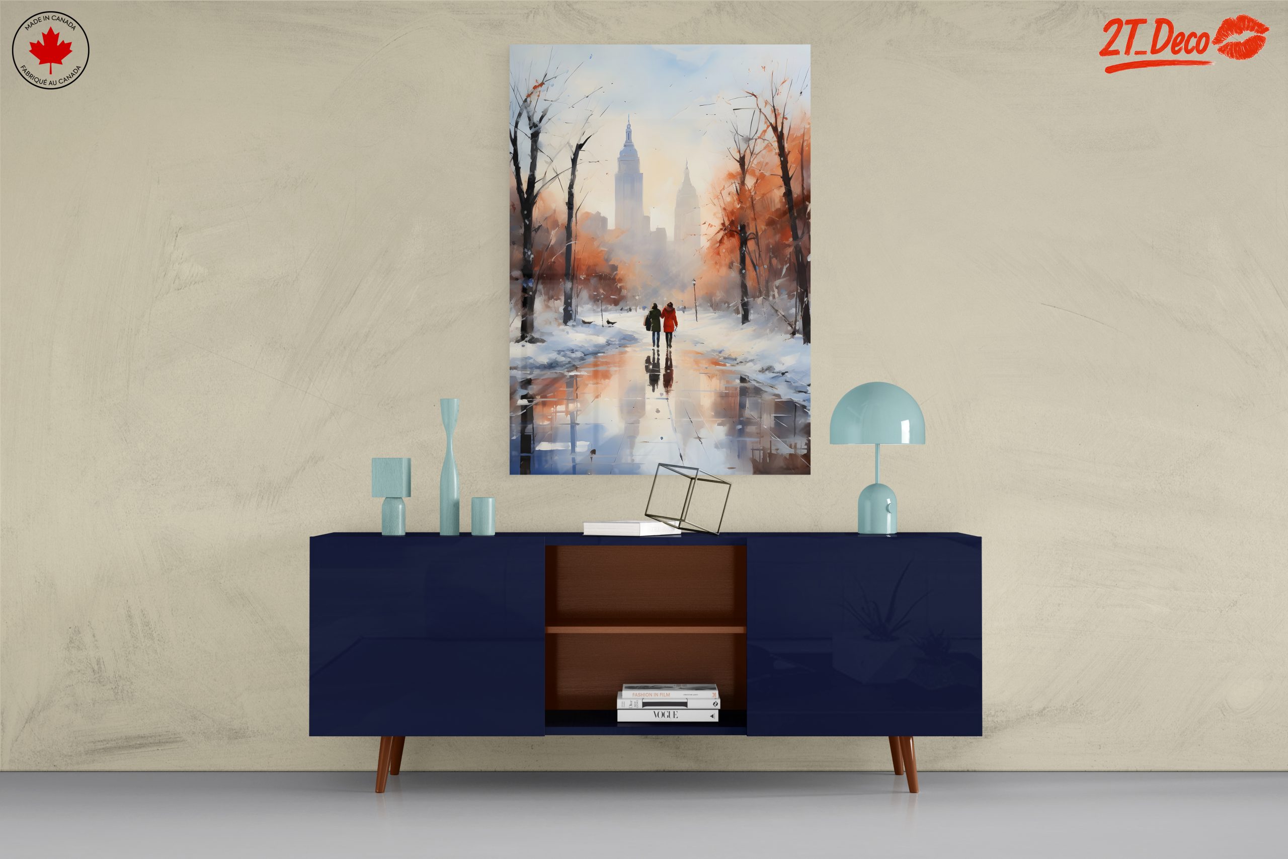 Winter Cityscape Featuring Iconic Skyline - Image 8