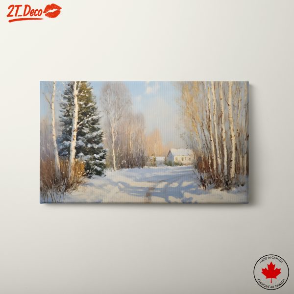 Winter Landscape with Snowy Trees