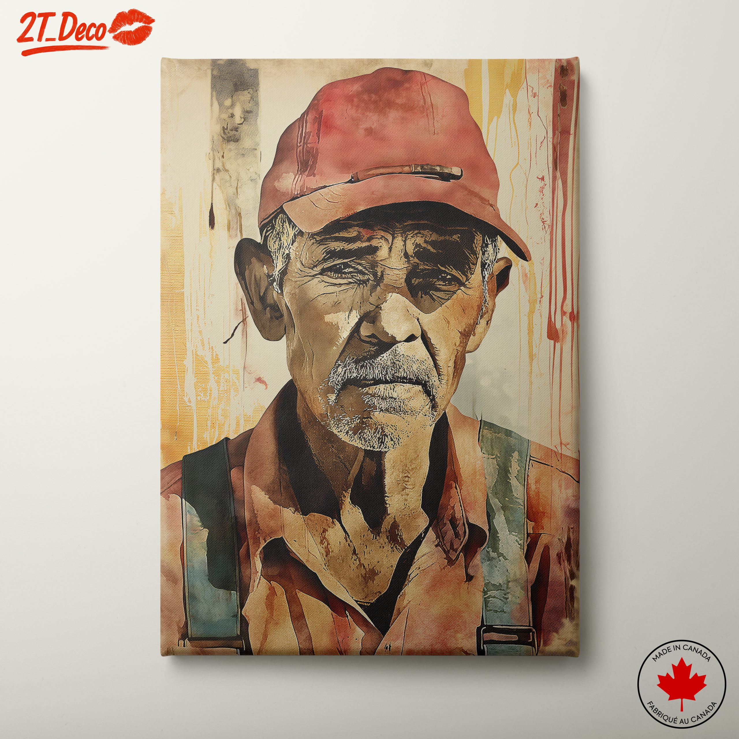 Vivid Artistic Portrait of a Man