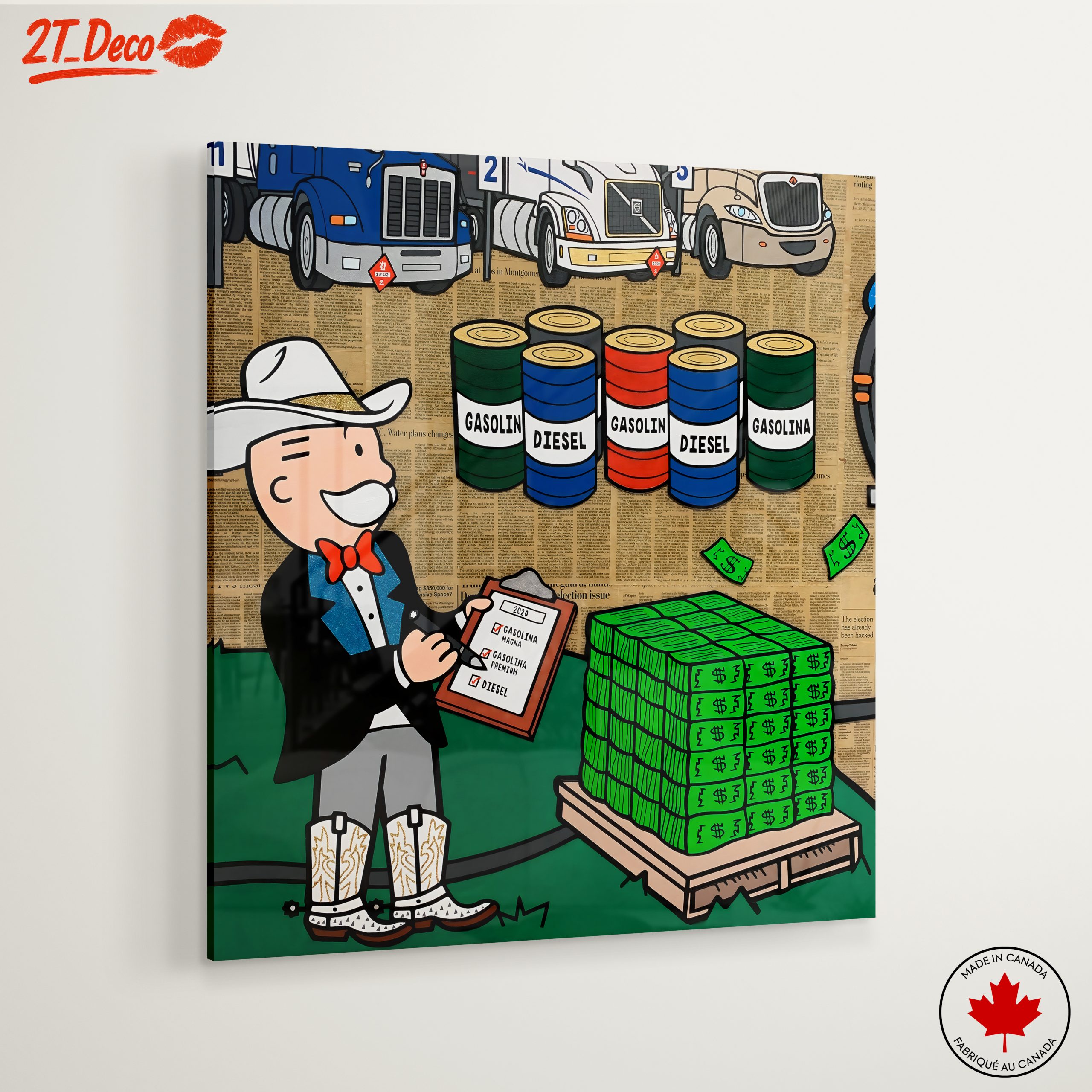 Playful Pop Art Character with Money - Image 6