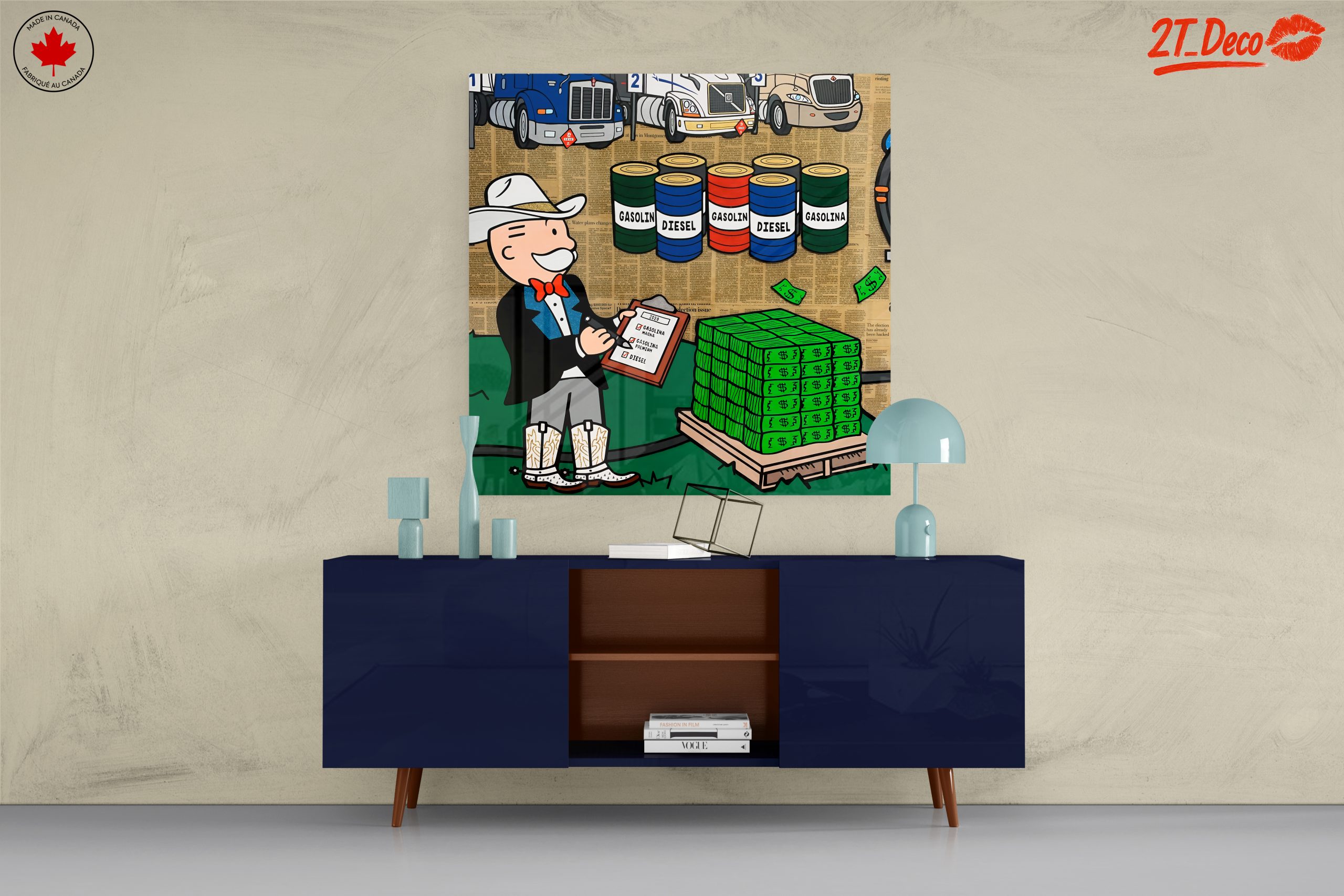 Playful Pop Art Character with Money - Image 8