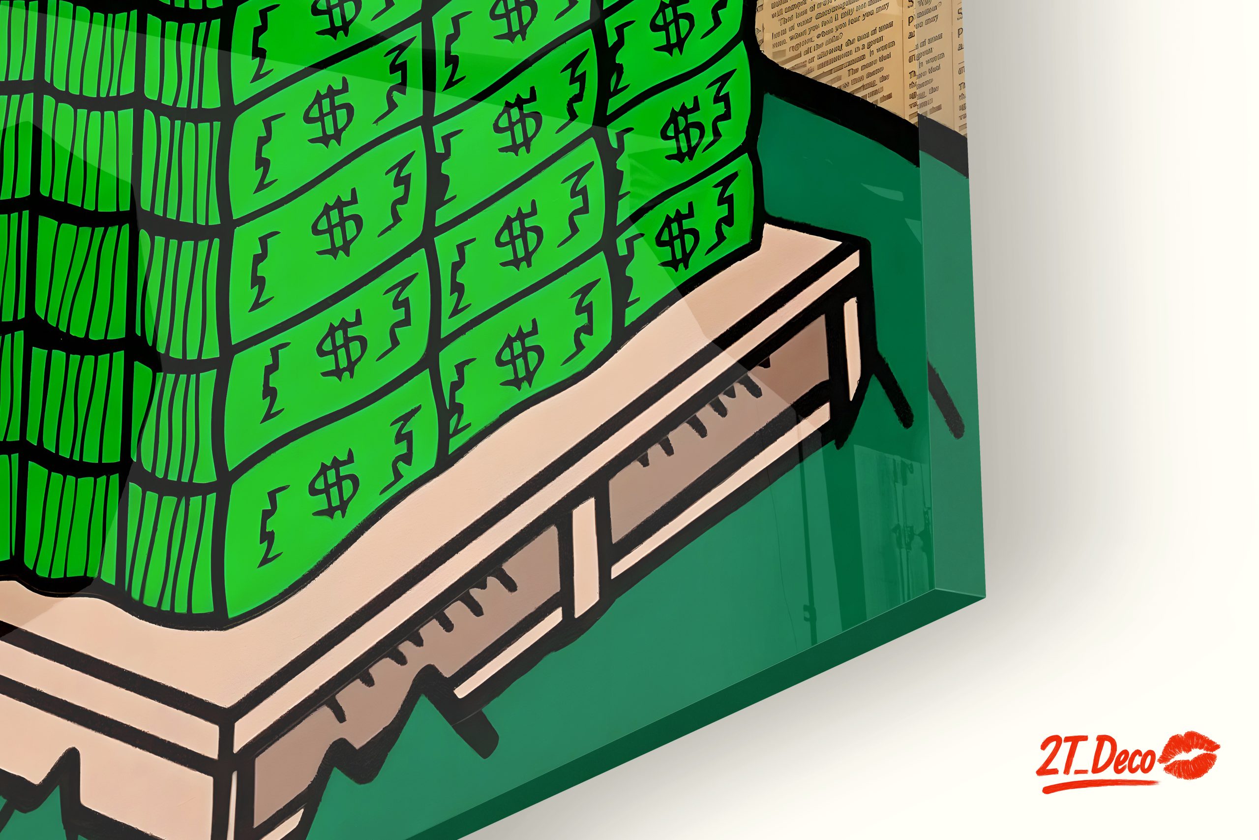 Playful Pop Art Character with Money - Image 9