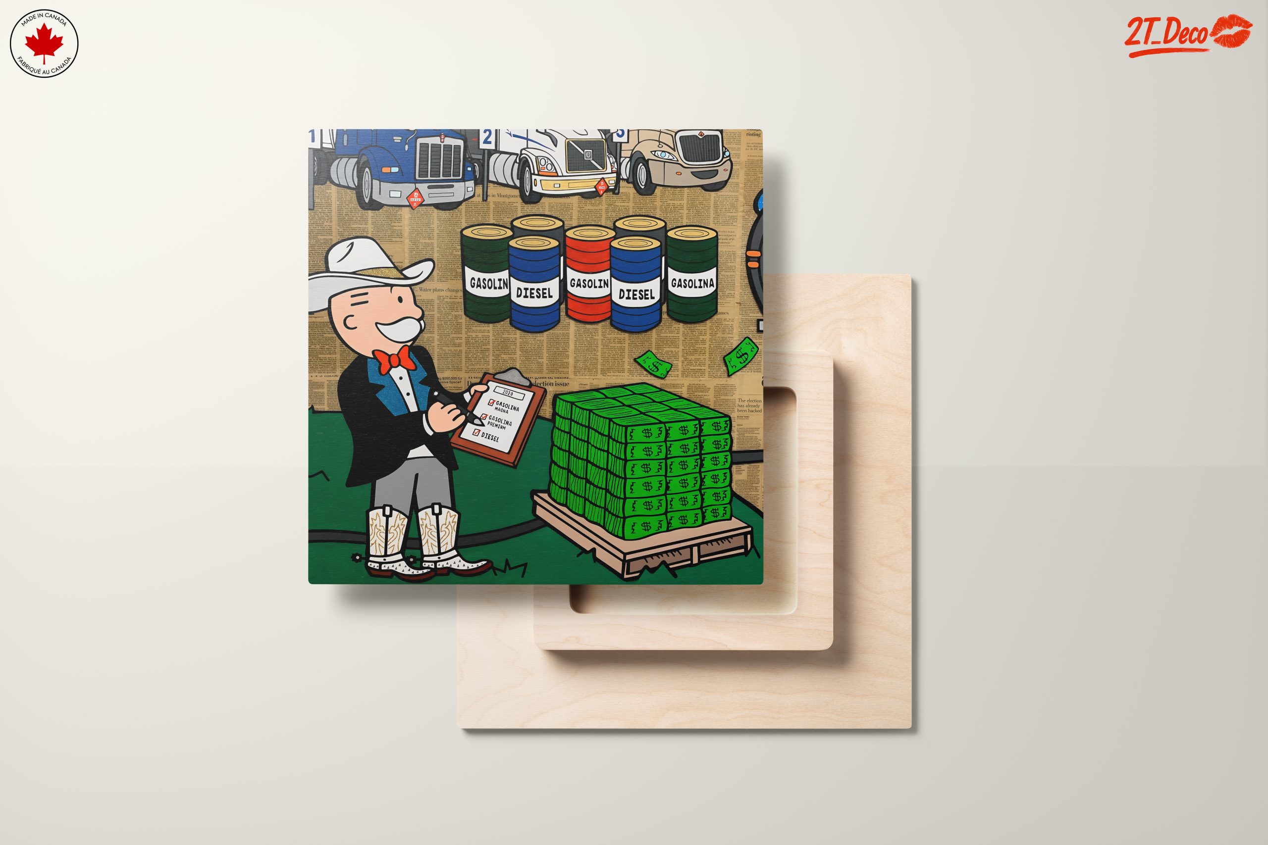 Playful Pop Art Character with Money - Image 11